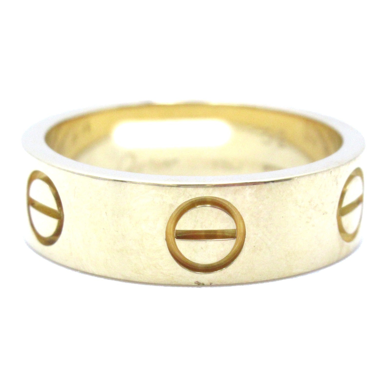 CARTIER 18K黃金Love Ring戒指US＃6/Cartier#52金色