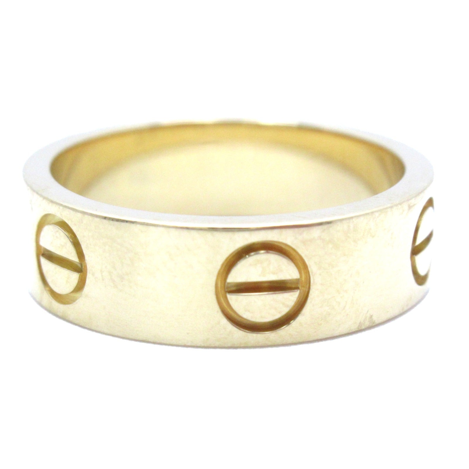 CARTIER 18K黃金Love Ring戒指US＃6/Cartier#52金色