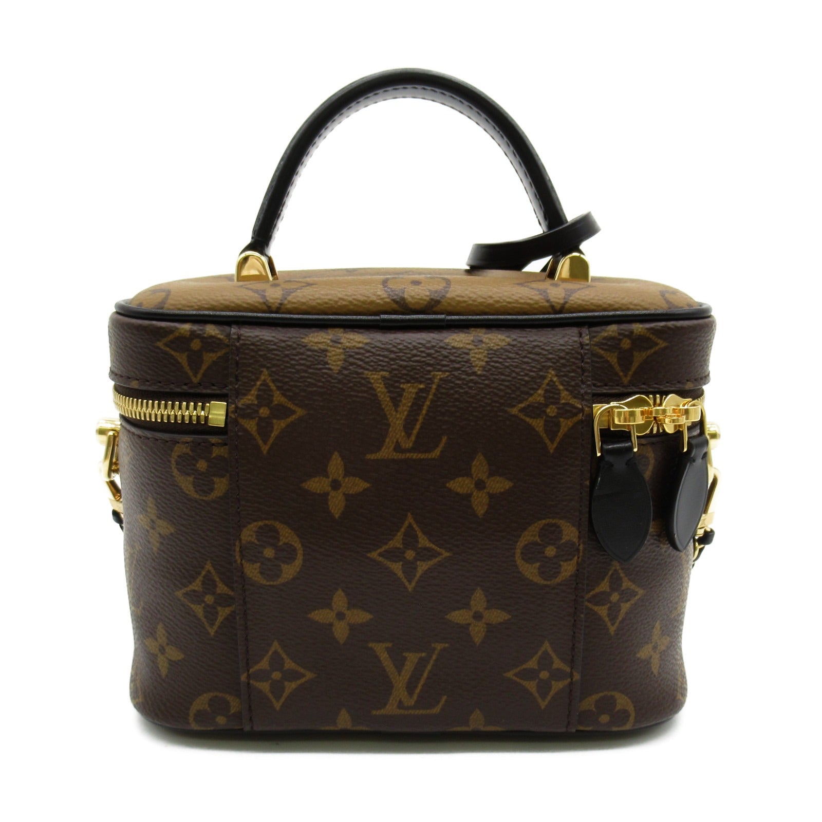 LOUIS VUITTON Monogram Reverse Vanity NV PM手挽肩背兩用袋啡色