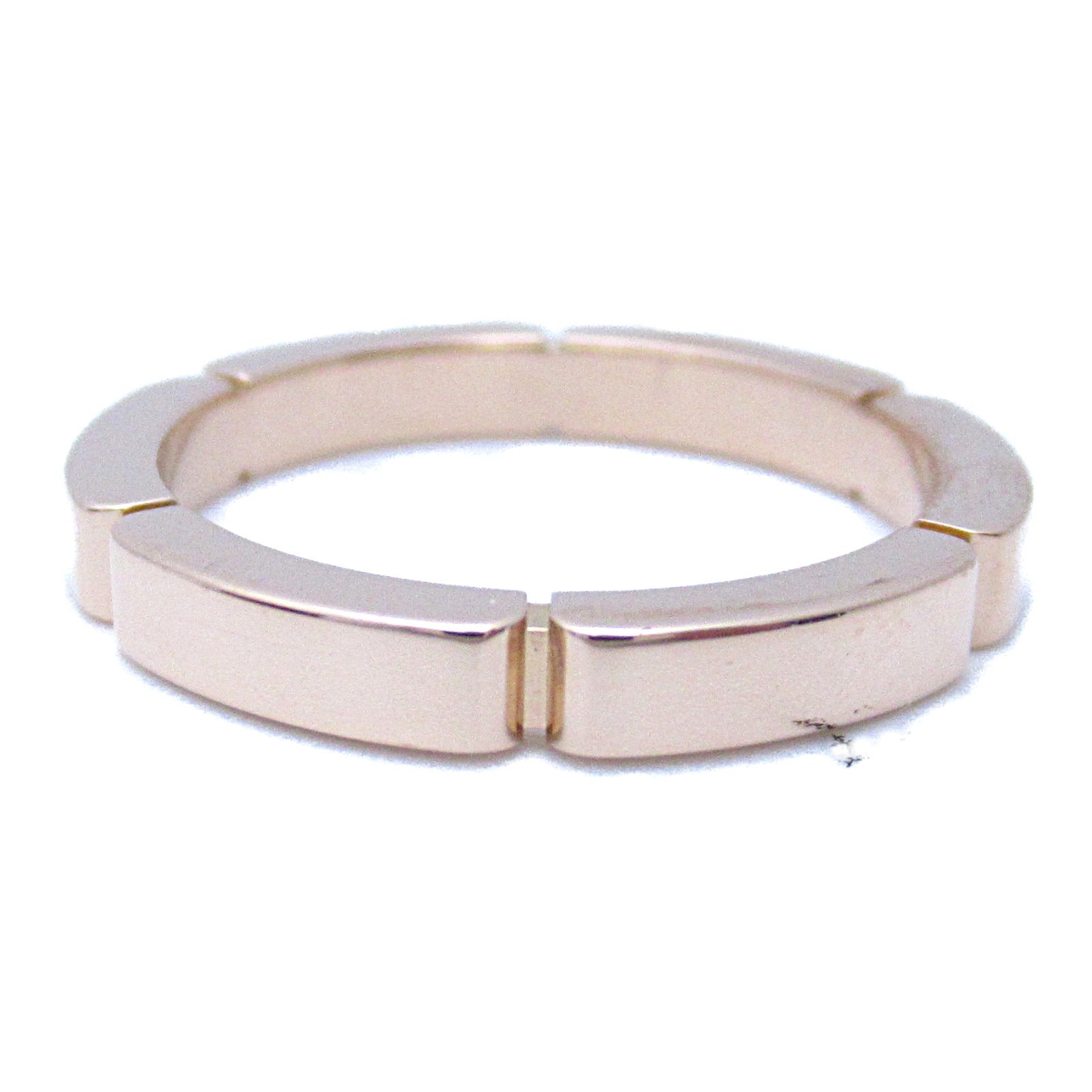 CARTIER 18K玫瑰金Maillon Panthere鑽石戒指US#5/Cartier#49粉金色