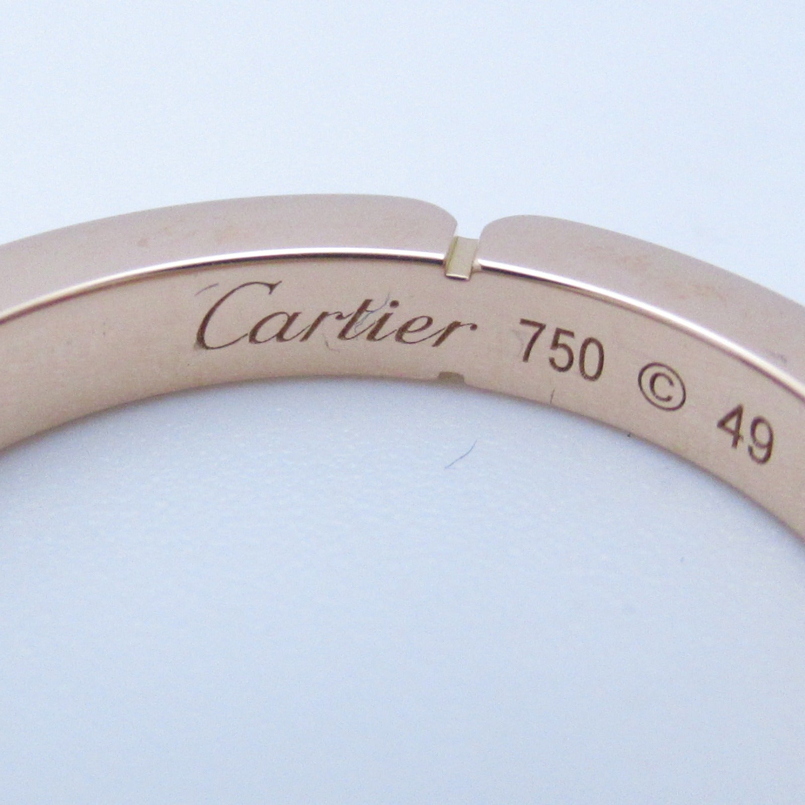 CARTIER 18K玫瑰金Maillon Panthere鑽石戒指US#5/Cartier#49粉金色