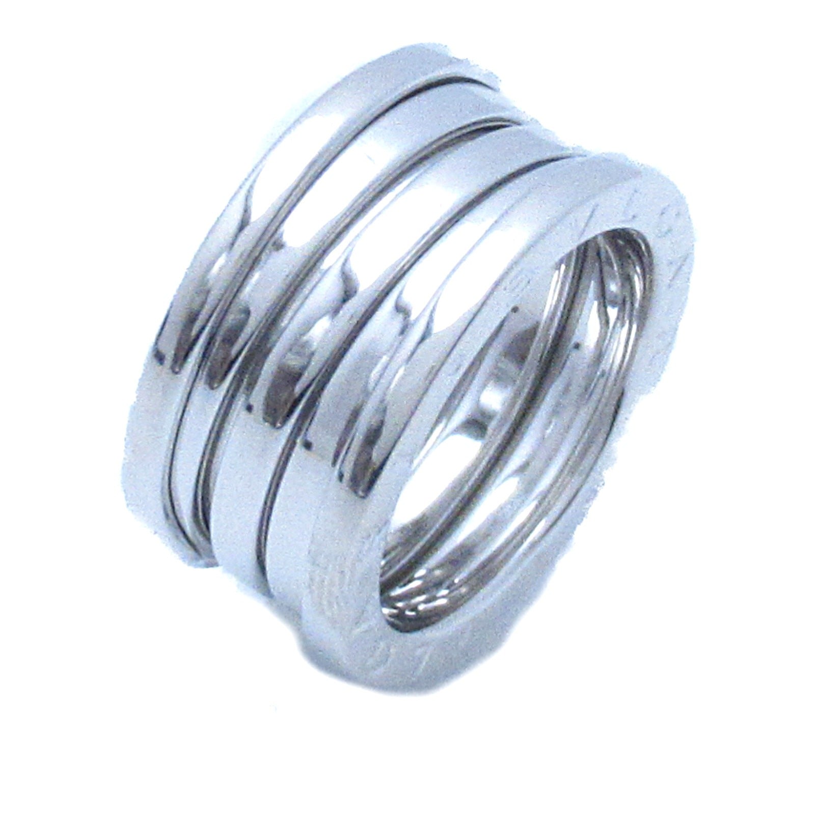BVLGARI 【激減優惠】18K白金B-zero1 Four-Band戒指US#5.75/BVLGARI#52銀色