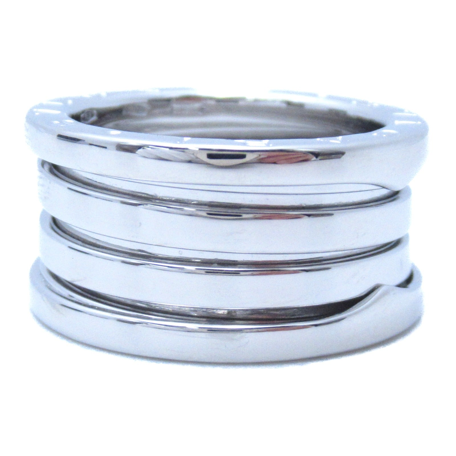 BVLGARI 【激減優惠】18K白金B-zero1 Four-Band戒指US#5.75/BVLGARI#52銀色