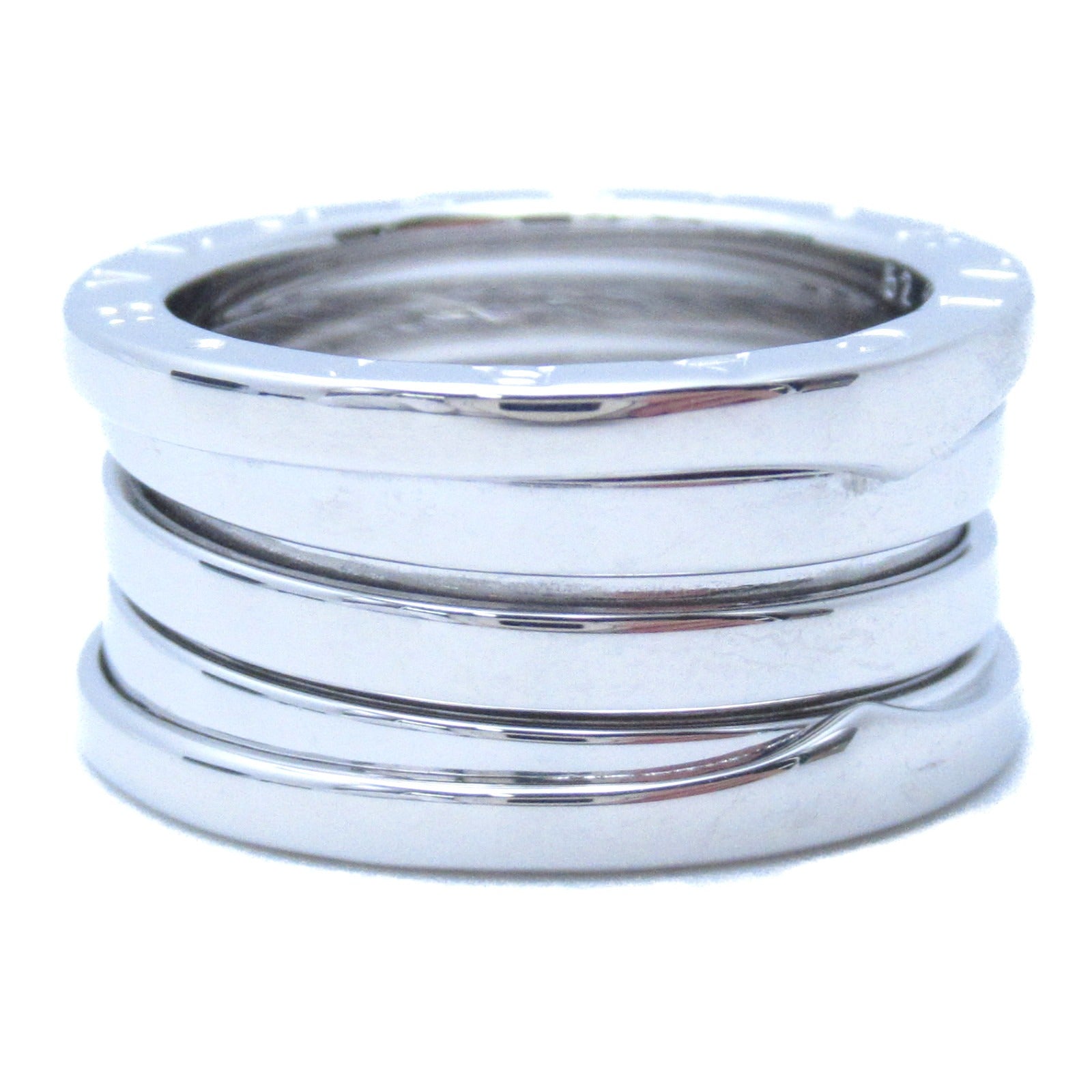 BVLGARI 【激減優惠】18K白金B-zero1 Four-Band戒指US#5.75/BVLGARI#52銀色