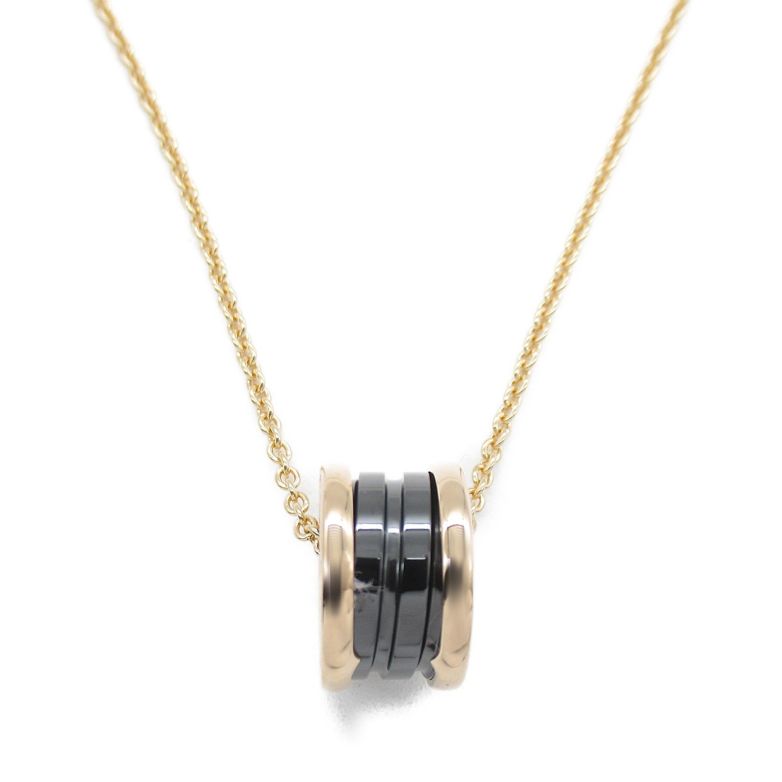 BVLGARI 18K玫瑰金/陶瓷B.zero1 Necklace項鍊