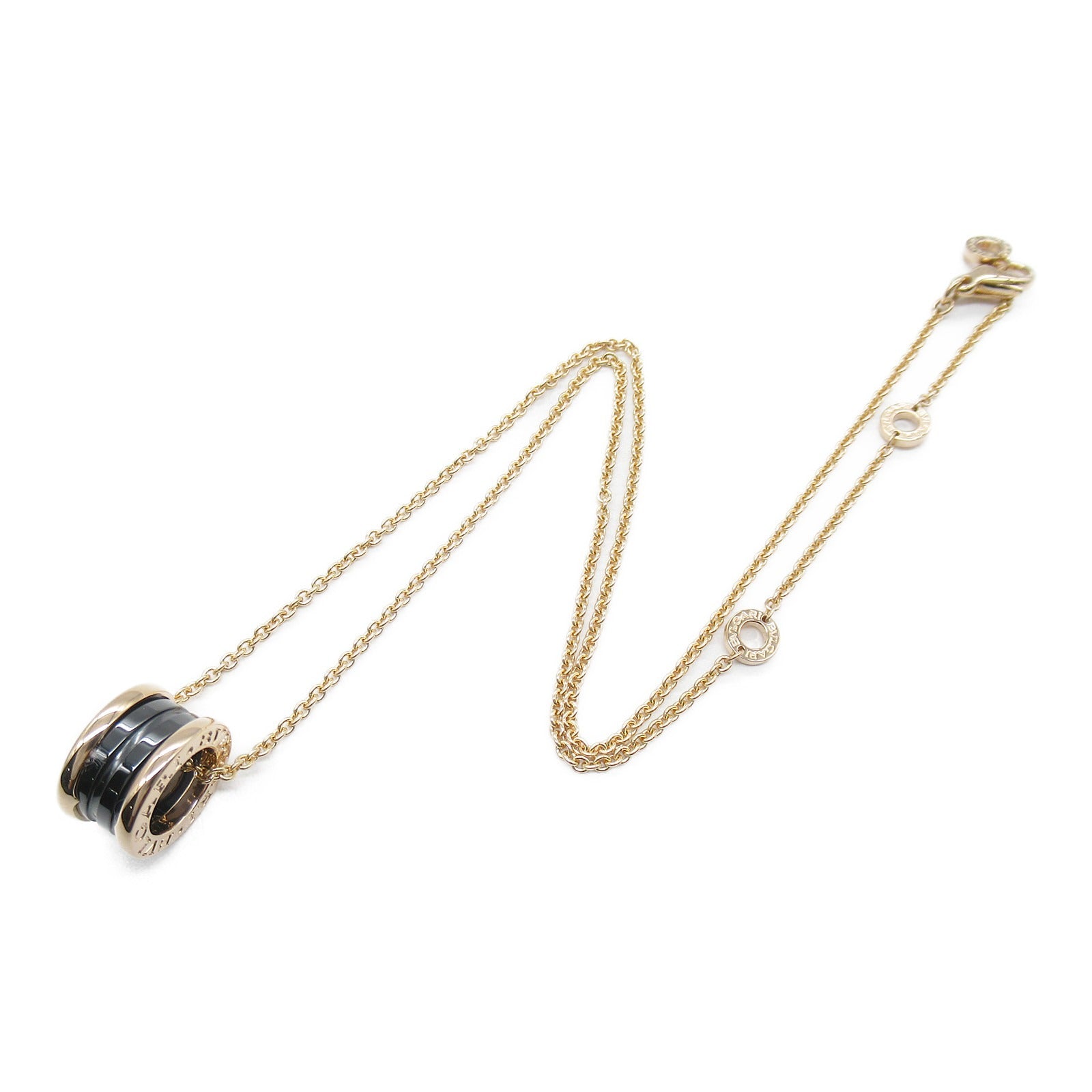 BVLGARI 18K玫瑰金/陶瓷B.zero1 Necklace項鍊