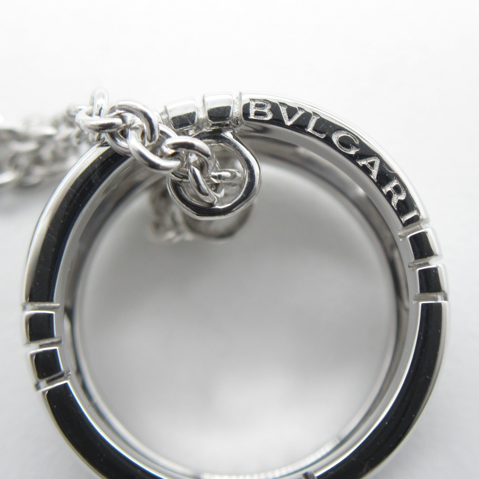 BVLGARI 18K白金Parentesi項鍊銀色