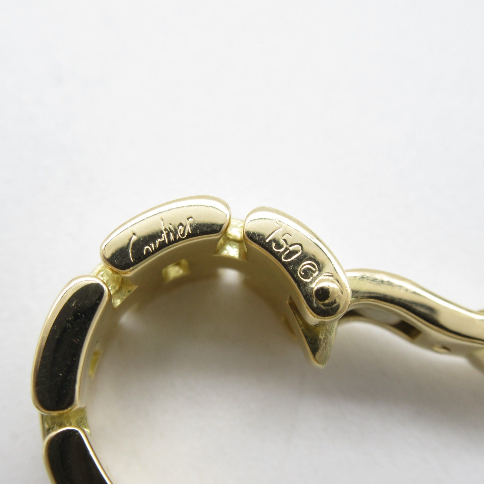 CARTIER 18K黃金Maillon Panthere Earrings耳環