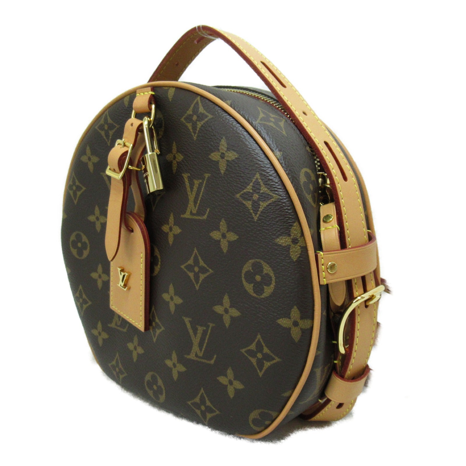 LOUIS VUITTON Monogram Boite Chapeau Souple MM肩背袋啡色