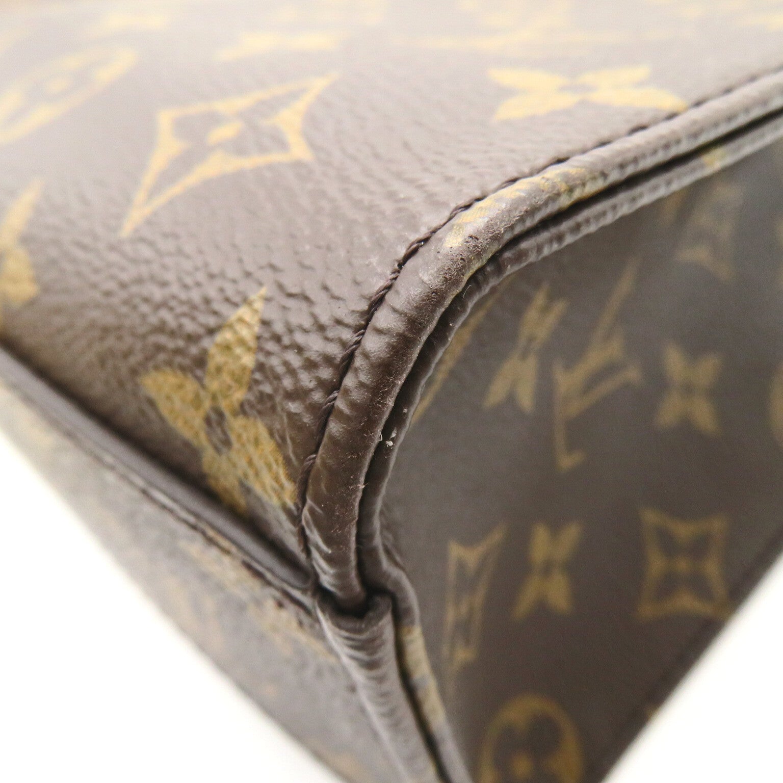 LOUIS VUITTON Monogram Sac Plat PM手挽肩背兩用袋啡色