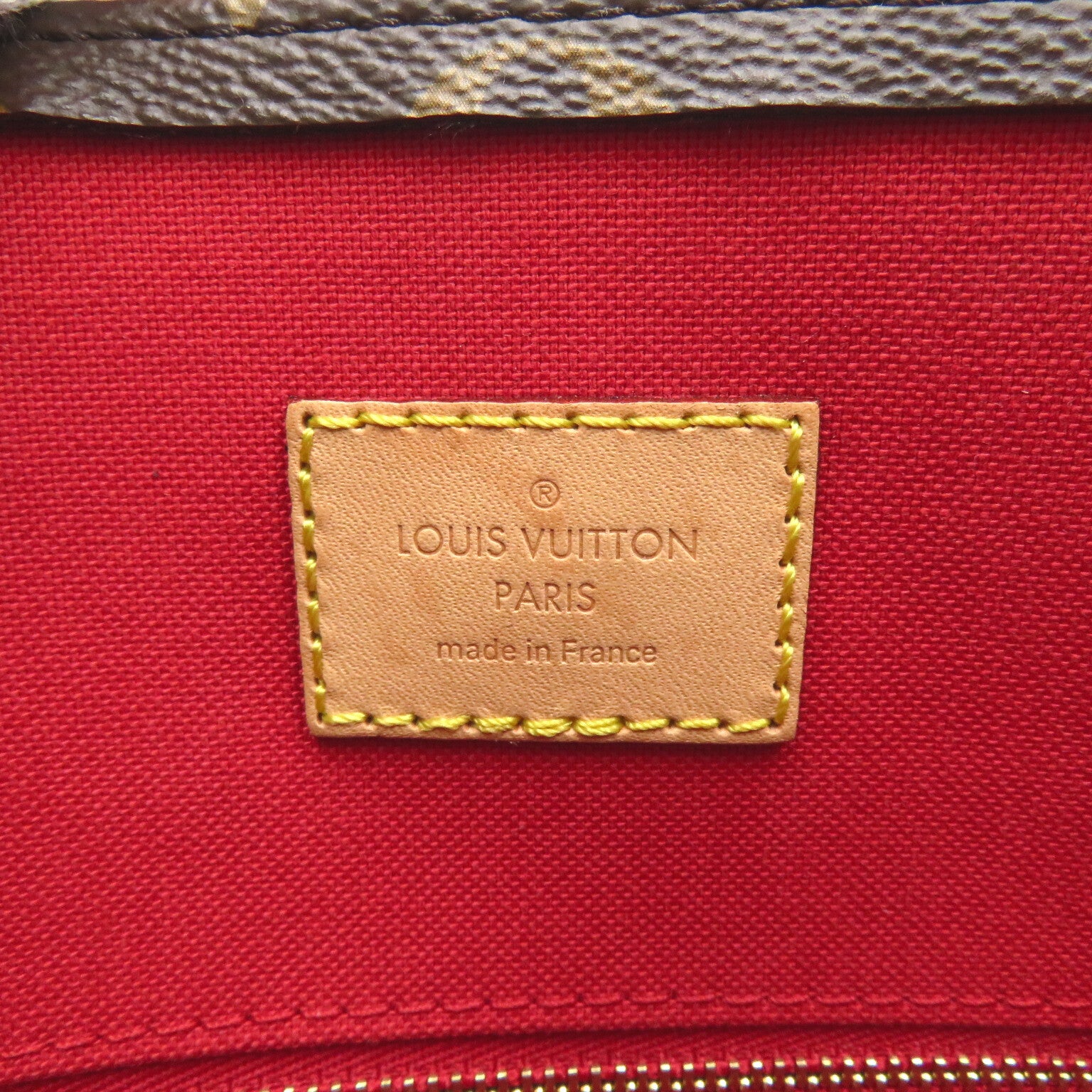 LOUIS VUITTON Monogram Sac Plat PM手挽肩背兩用袋啡色