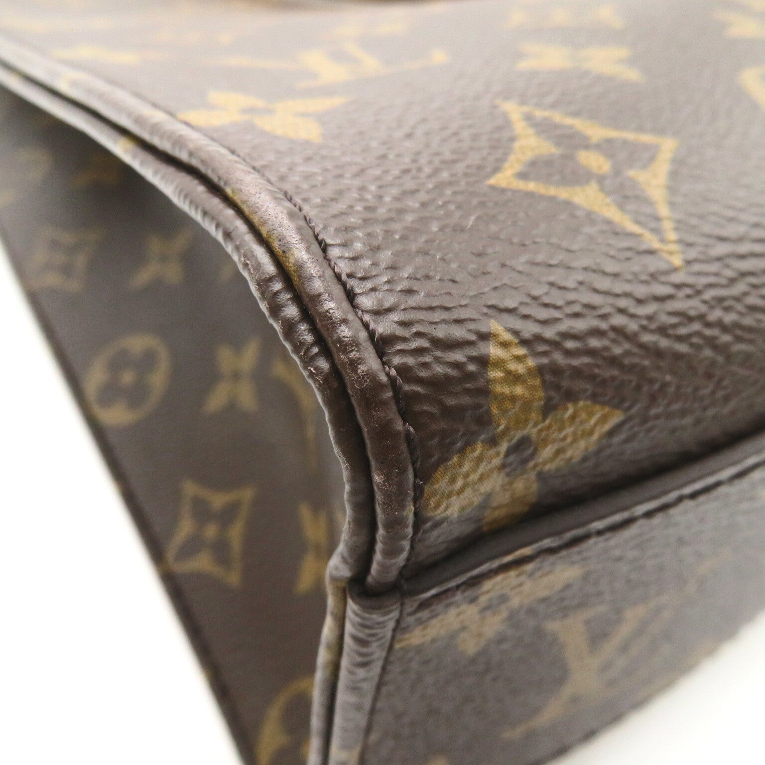 LOUIS VUITTON Monogram Sac Plat PM手挽肩背兩用袋啡色