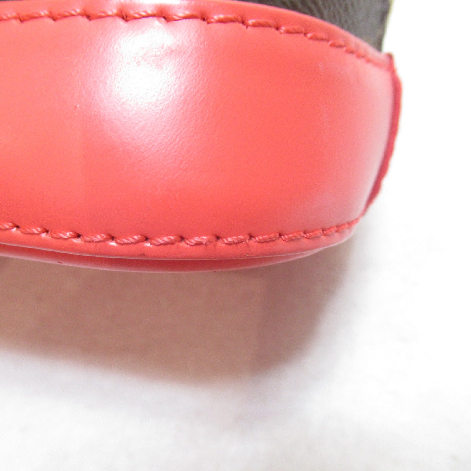 LOUIS VUITTON Monogram Alma BB手挽肩背兩用袋啡色/粉紅色Flamingo