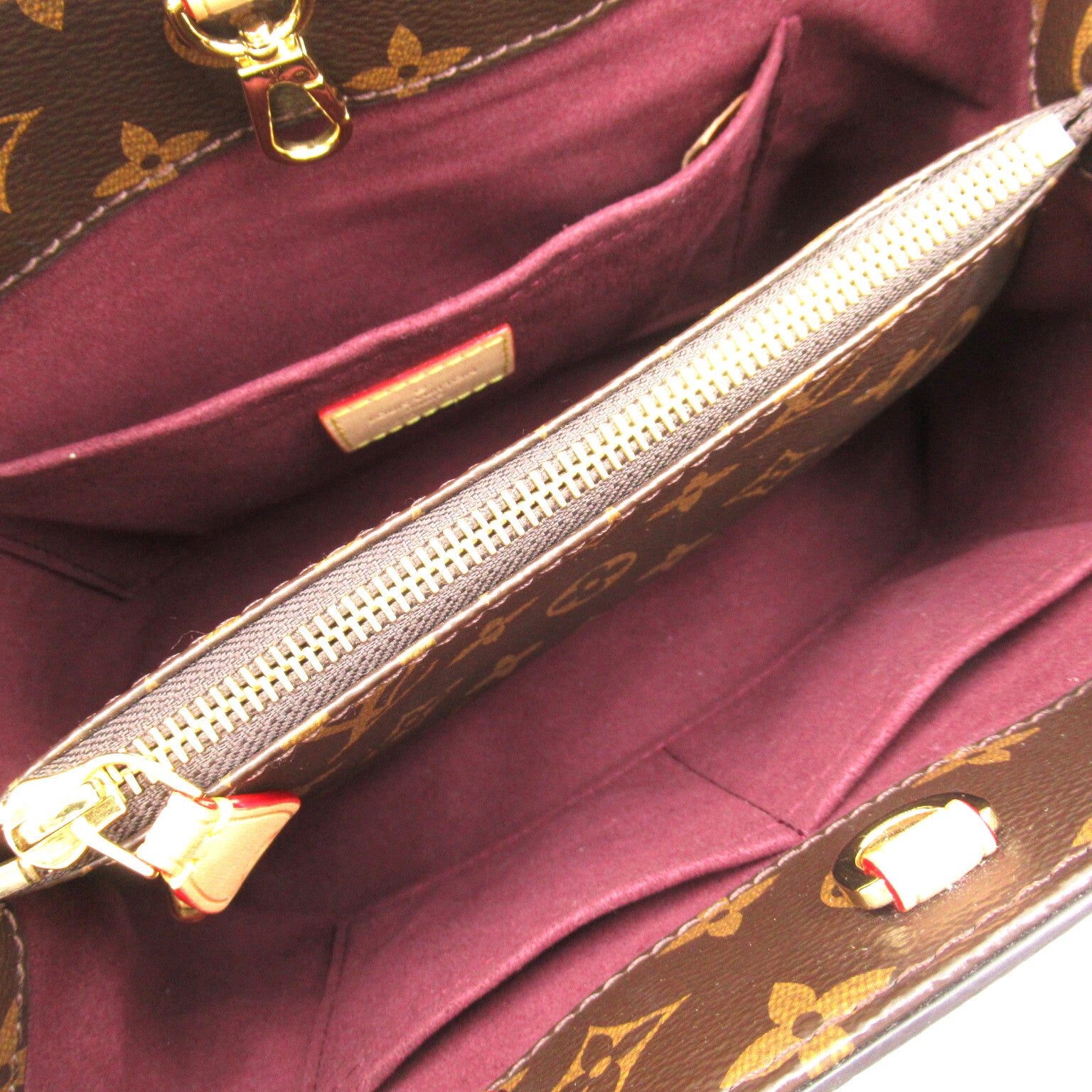 LOUIS VUITTON Monogram Montaigne BB手挽肩背兩用袋啡色