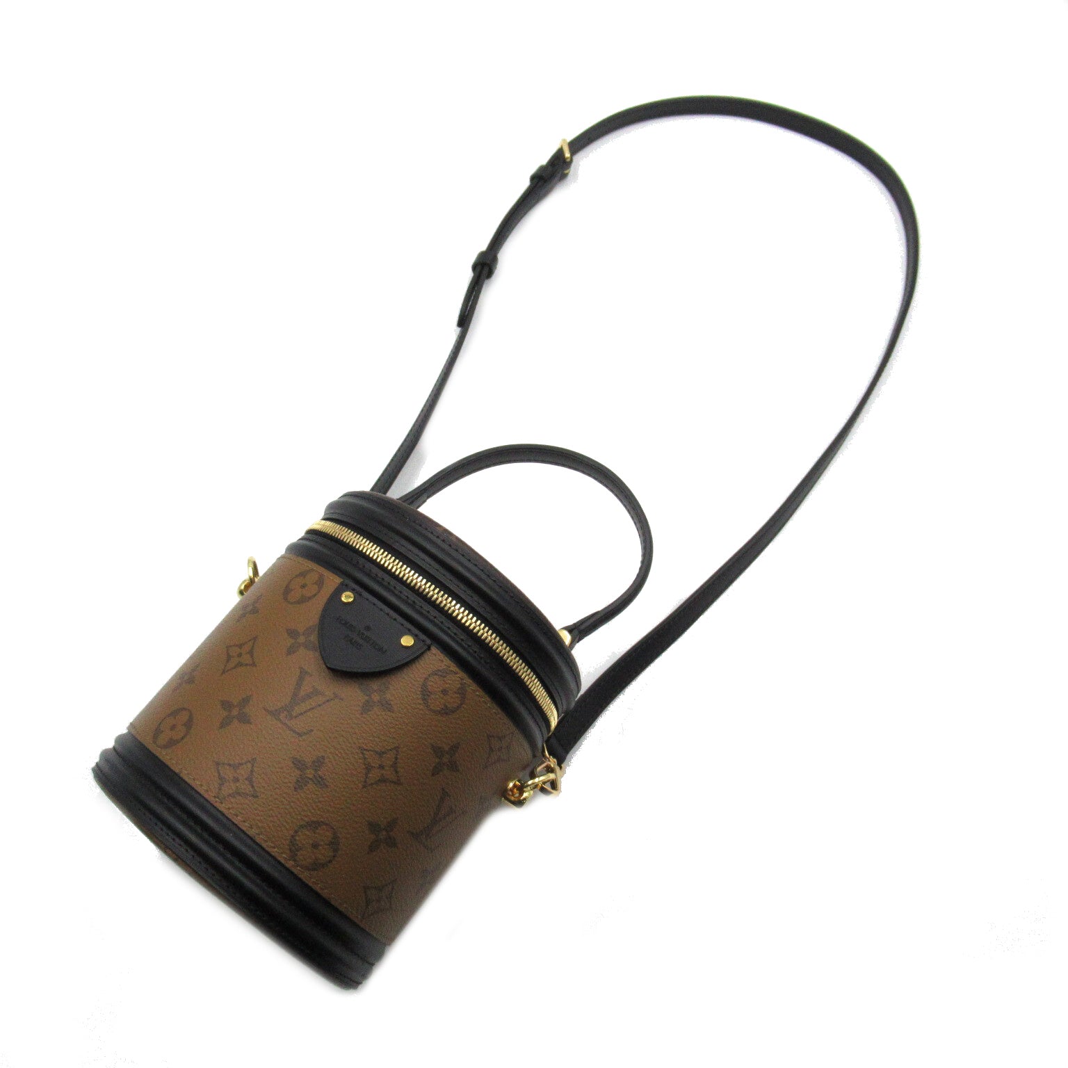 LOUIS VUITTON Monogram Reverse  Cannes手挽肩背兩用袋啡色