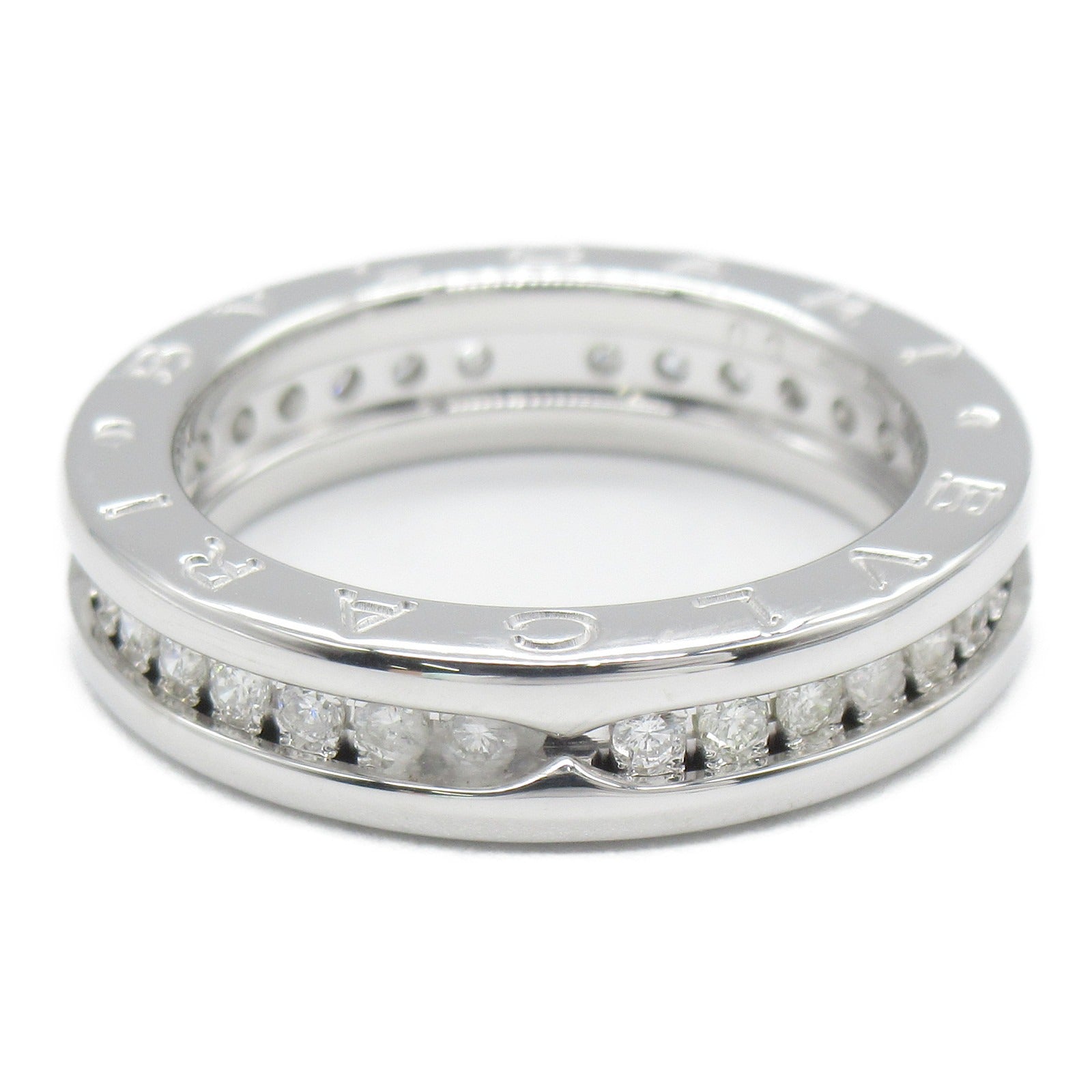 BVLGARI 18K白金B-zero1 Diamond XS鑽石戒指BVLGARI#50/US#5.25