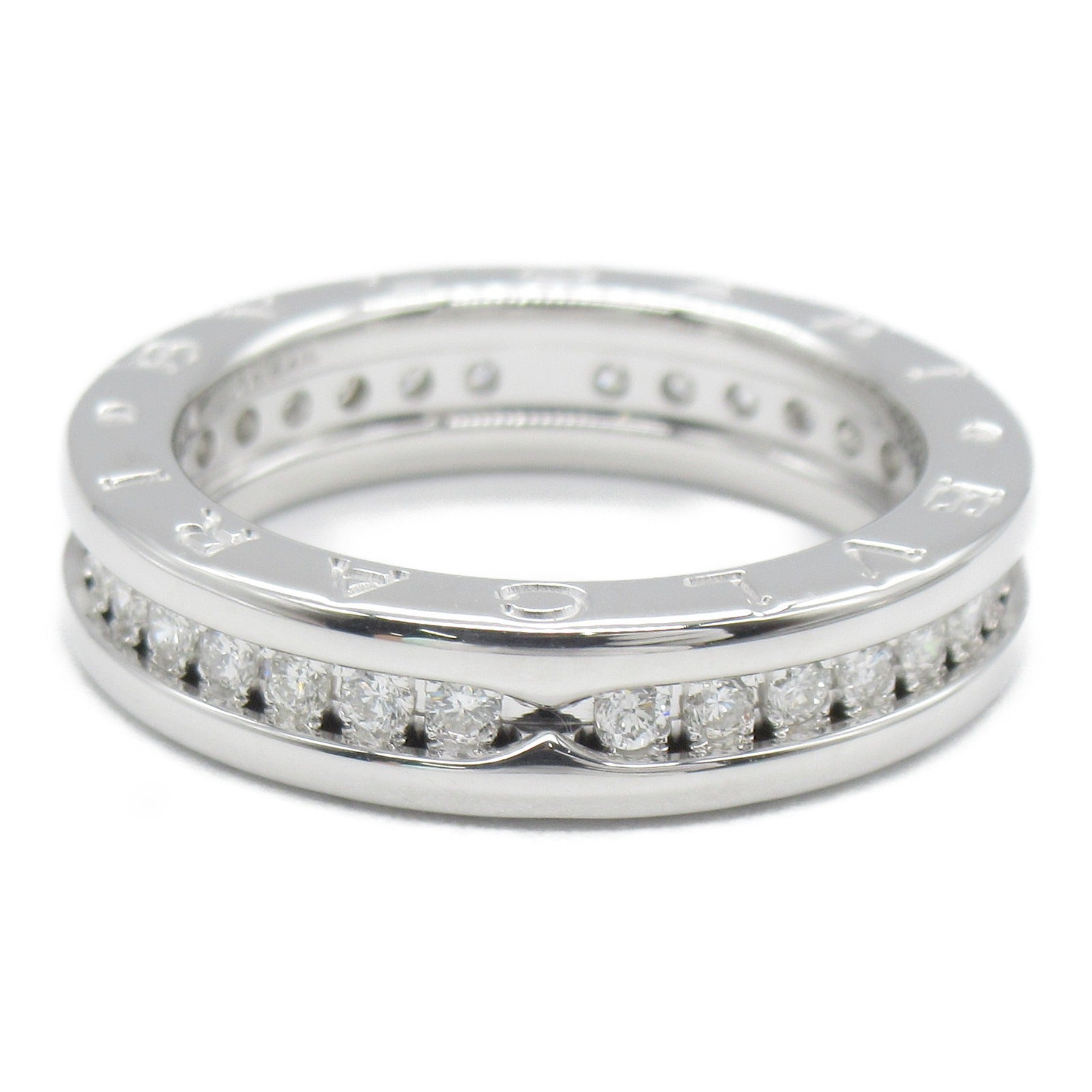 BVLGARI 18K白金B-zero1 Diamond XS鑽石戒指BVLGARI#50/US#5.25