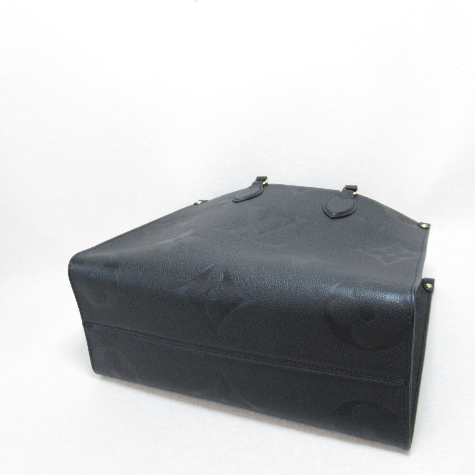 LOUIS VUITTON Monogram Empreinte OnTheGo MM金扣手挽肩背兩用袋黑色