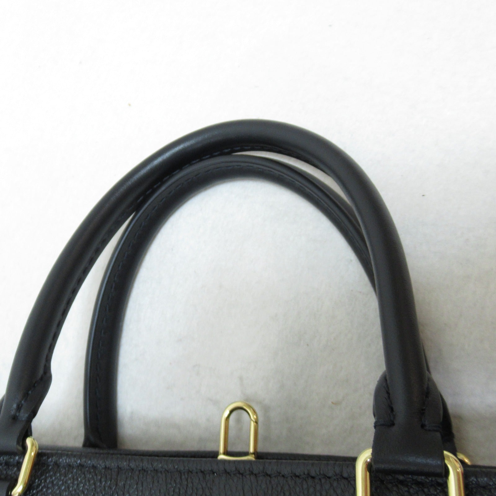 LOUIS VUITTON Monogram Empreinte OnTheGo MM金扣手挽肩背兩用袋黑色