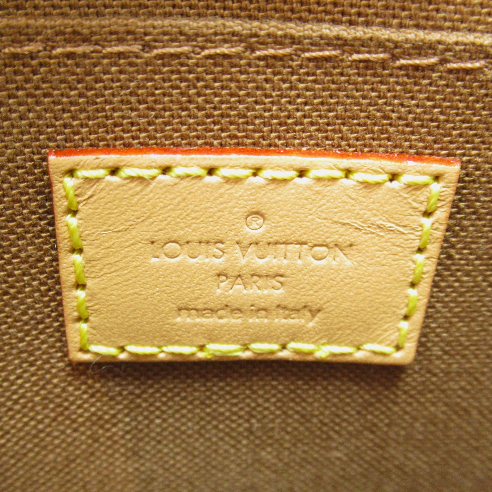 LOUIS VUITTON Monogram Petit Sac Plat手挽肩背兩用袋啡色