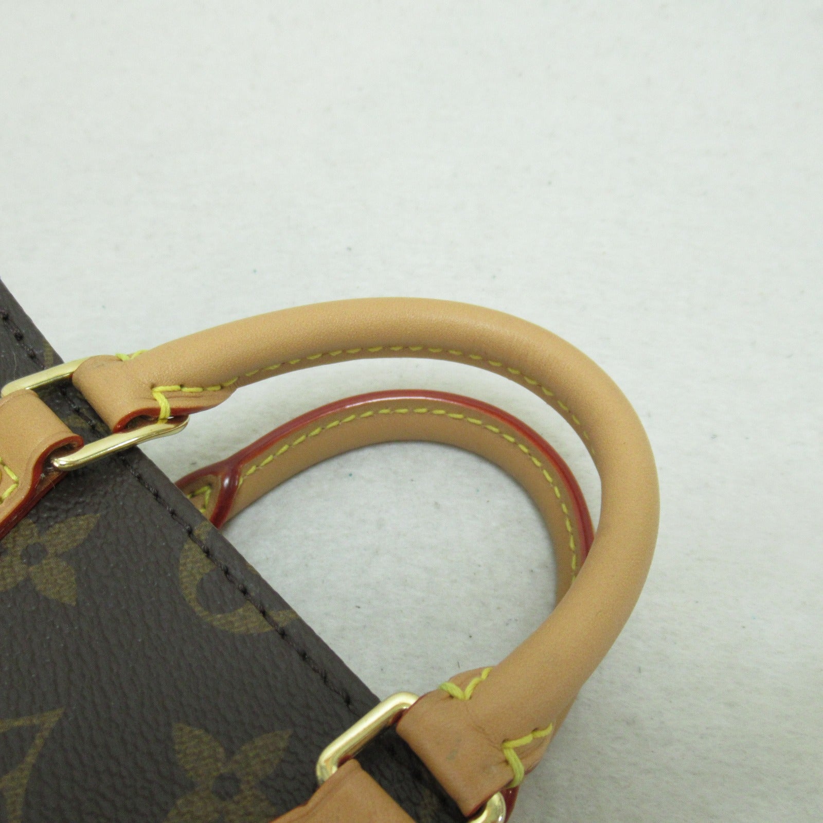 LOUIS VUITTON Monogram Petit Sac Plat手挽肩背兩用袋啡色