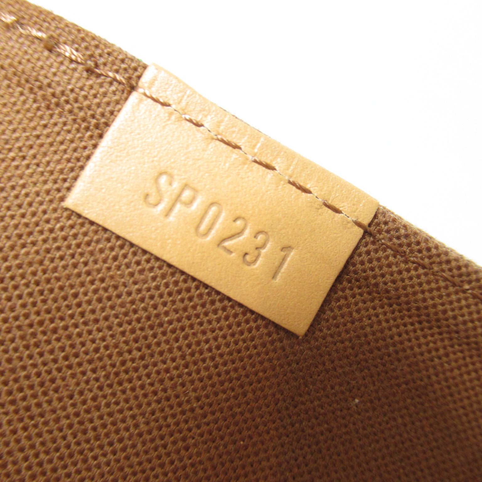 LOUIS VUITTON Monogram Petit Sac Plat金扣手挽肩背兩用袋啡色