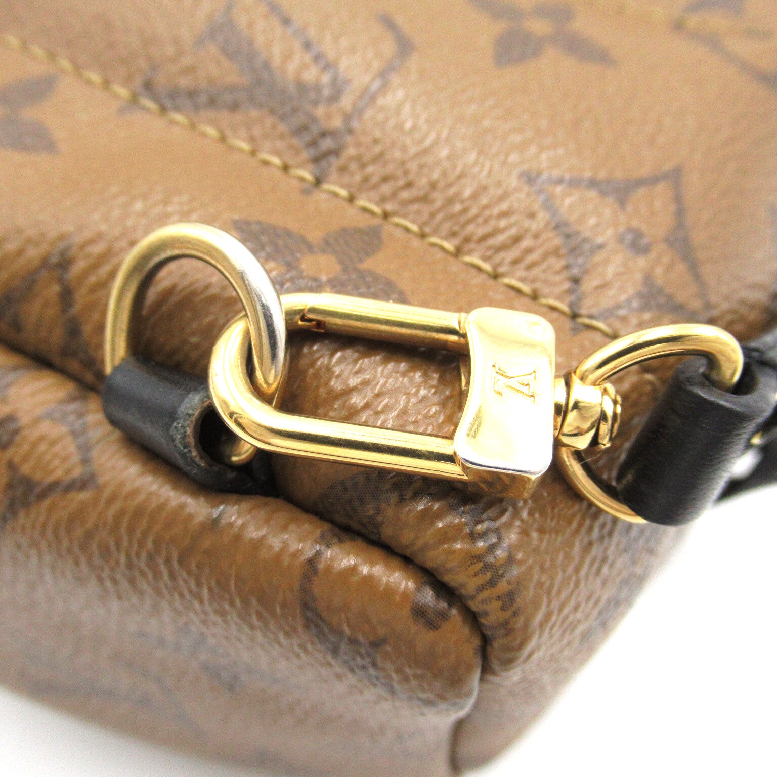 LOUIS VUITTON Monogram Reverse Palm Springs Mini背包啡色