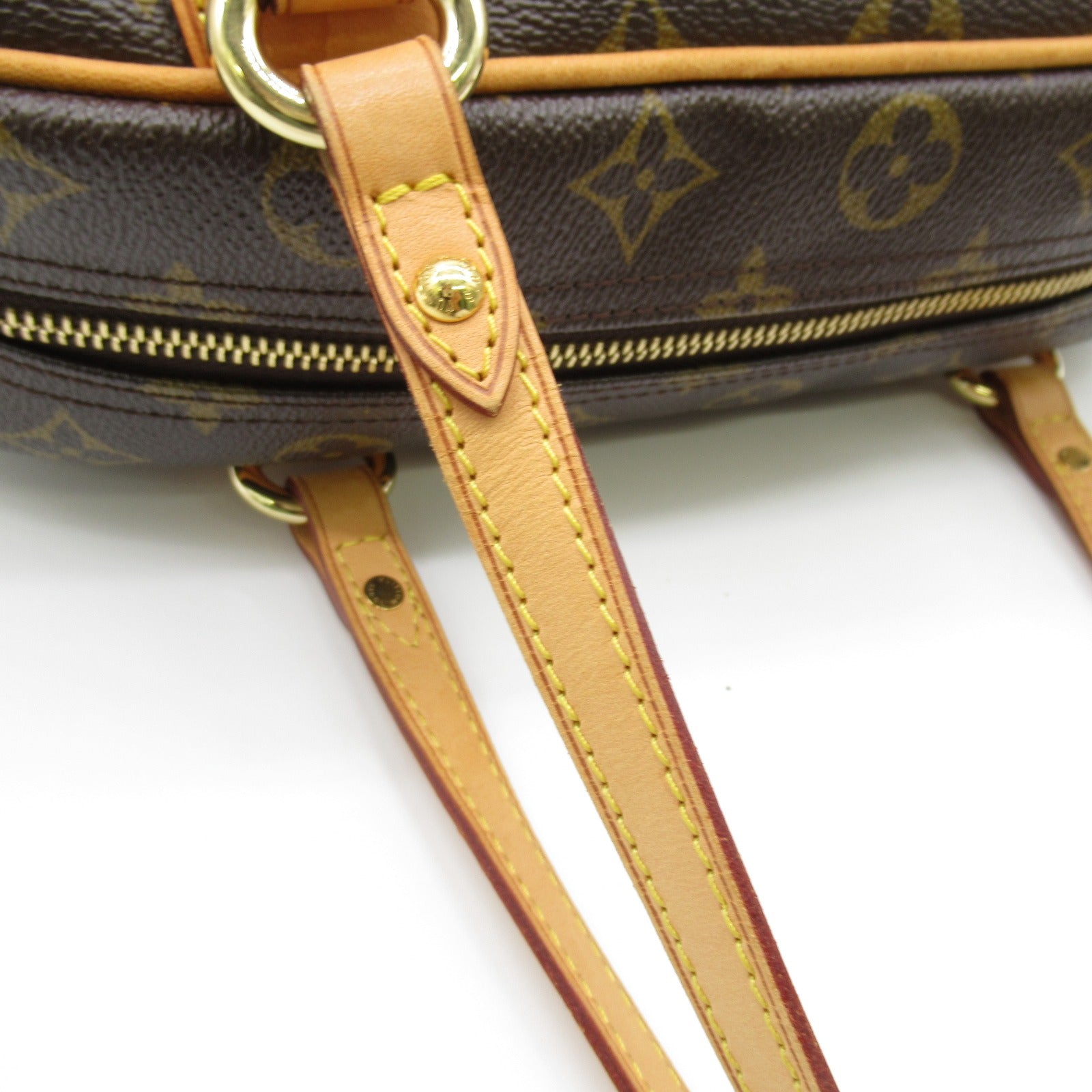 LOUIS VUITTON Monogram Montorgueil PM金扣肩背袋啡色