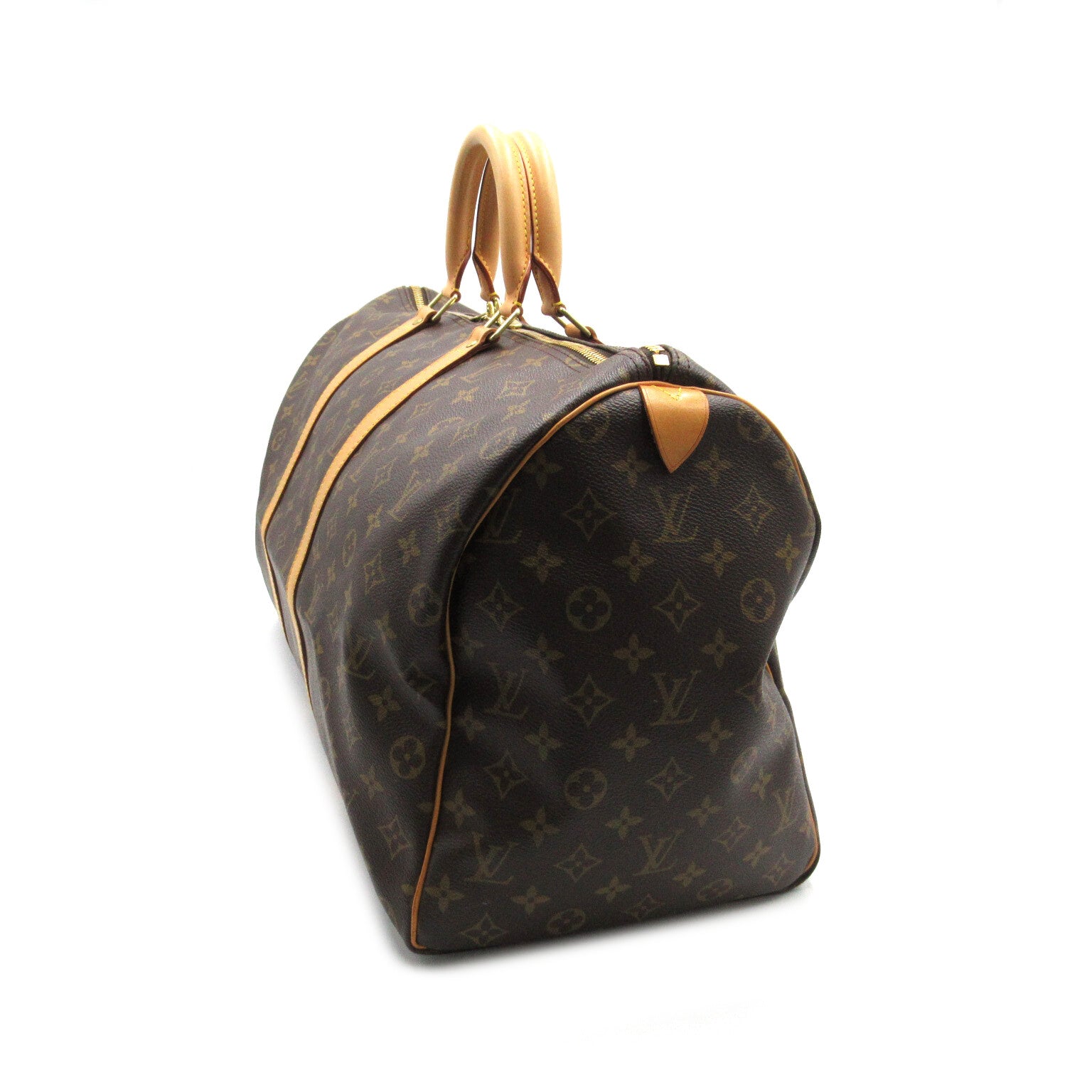 LOUIS VUITTON Monogram Keepall 50手挽袋/旅行袋啡色