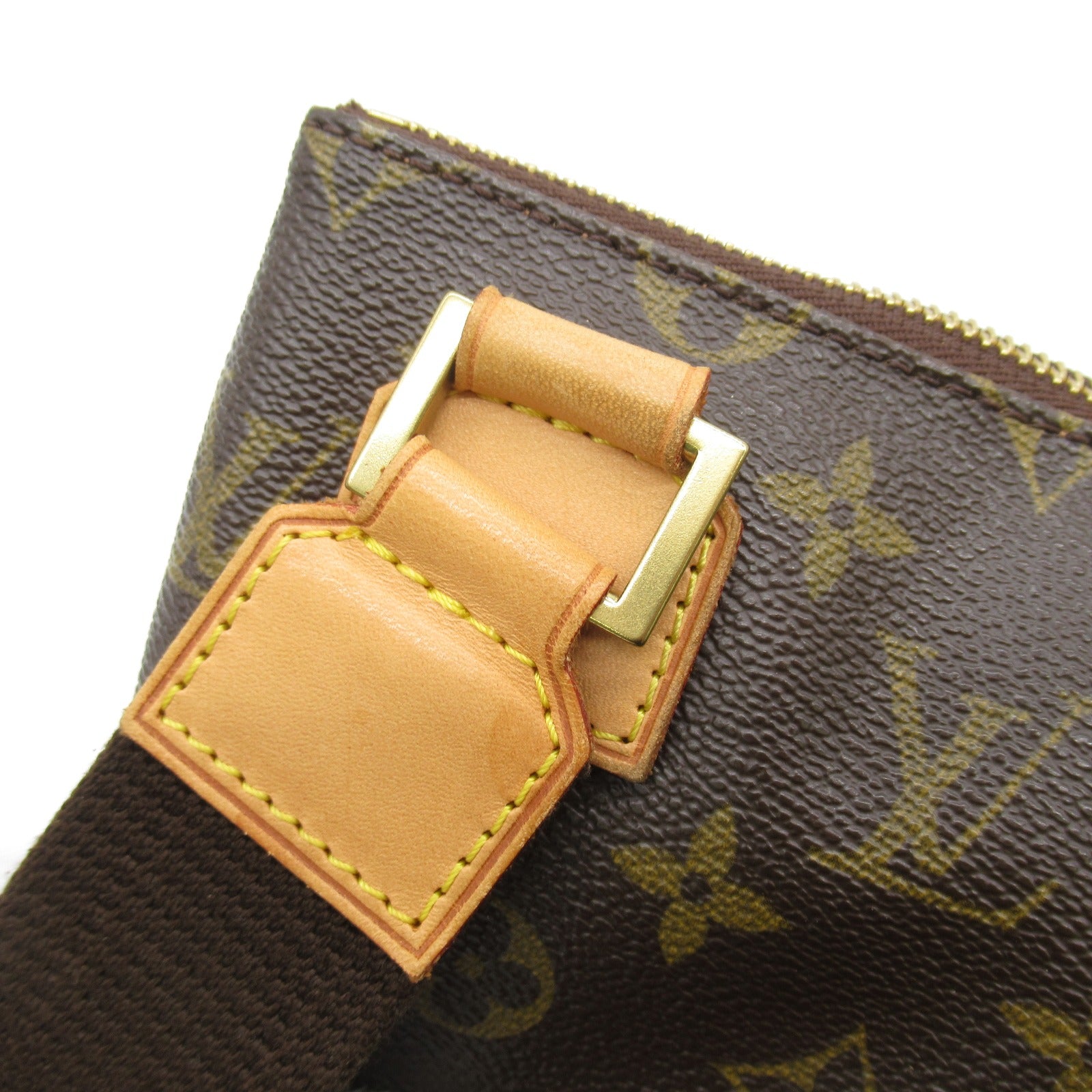 LOUIS VUITTON Monogram Pochette Bosphore金扣肩背袋啡色