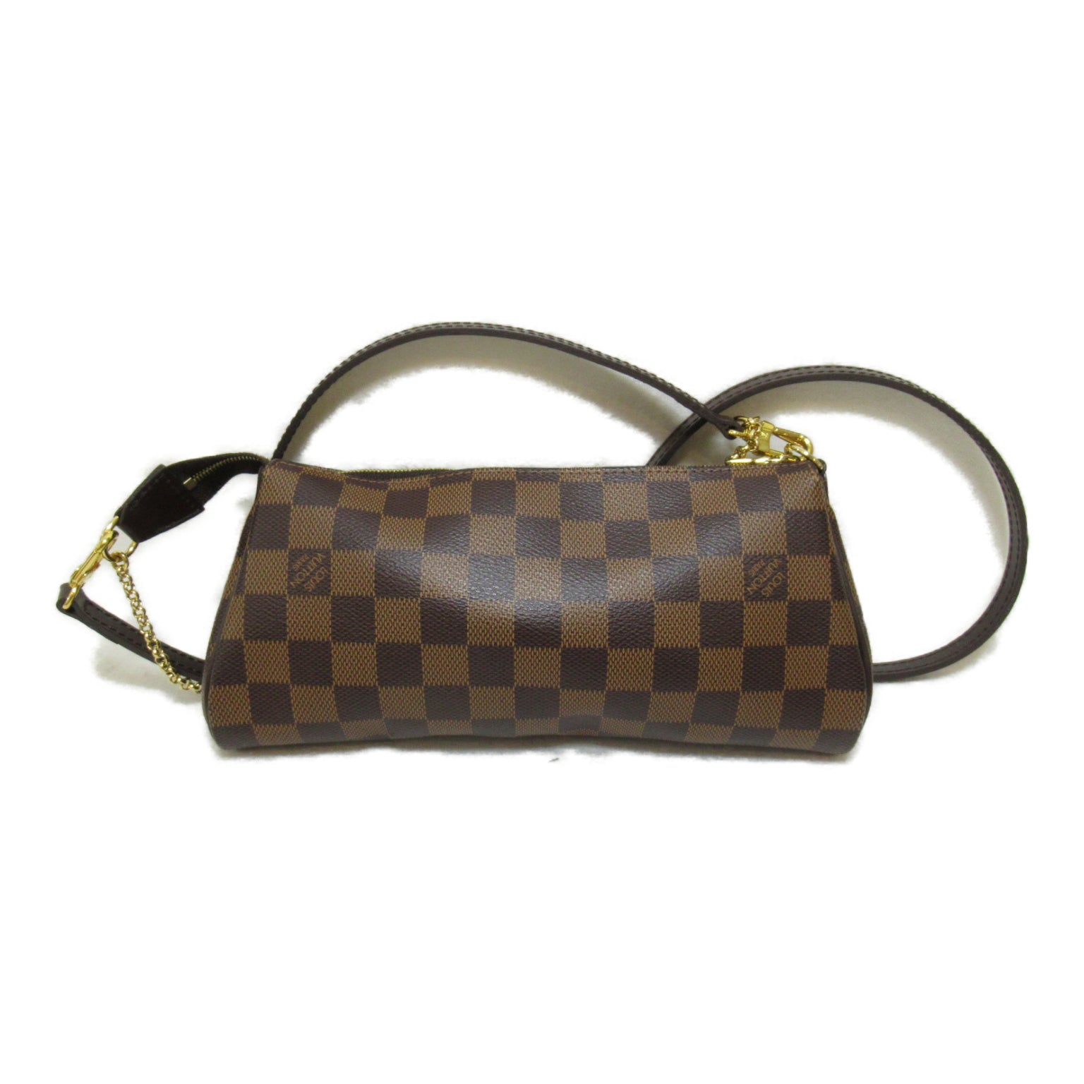 LOUIS VUITTON Damier Eva金扣手挽肩背兩用袋啡色