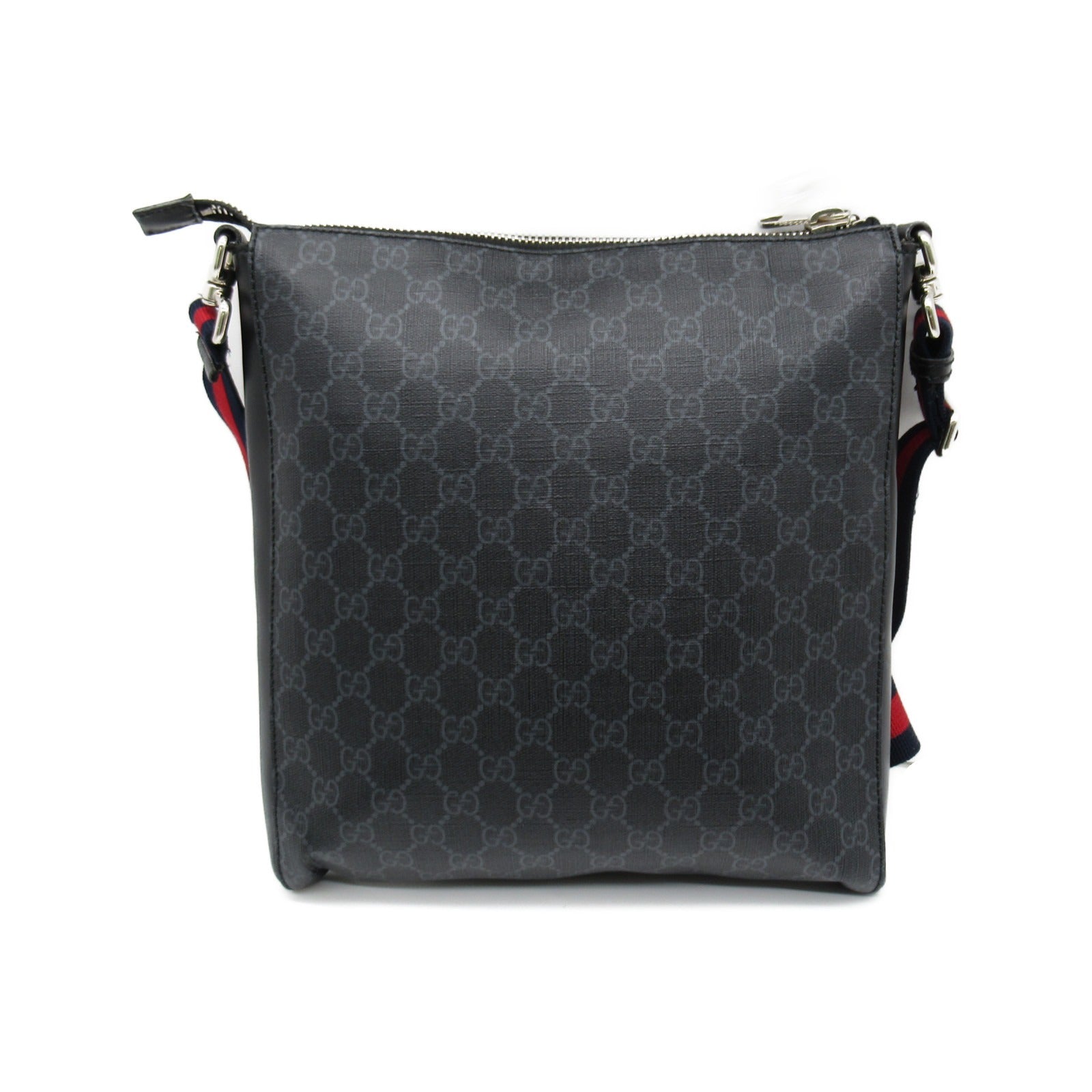 GUCCI 塗層帆布GG Supreme Shoulder肩背袋黑色