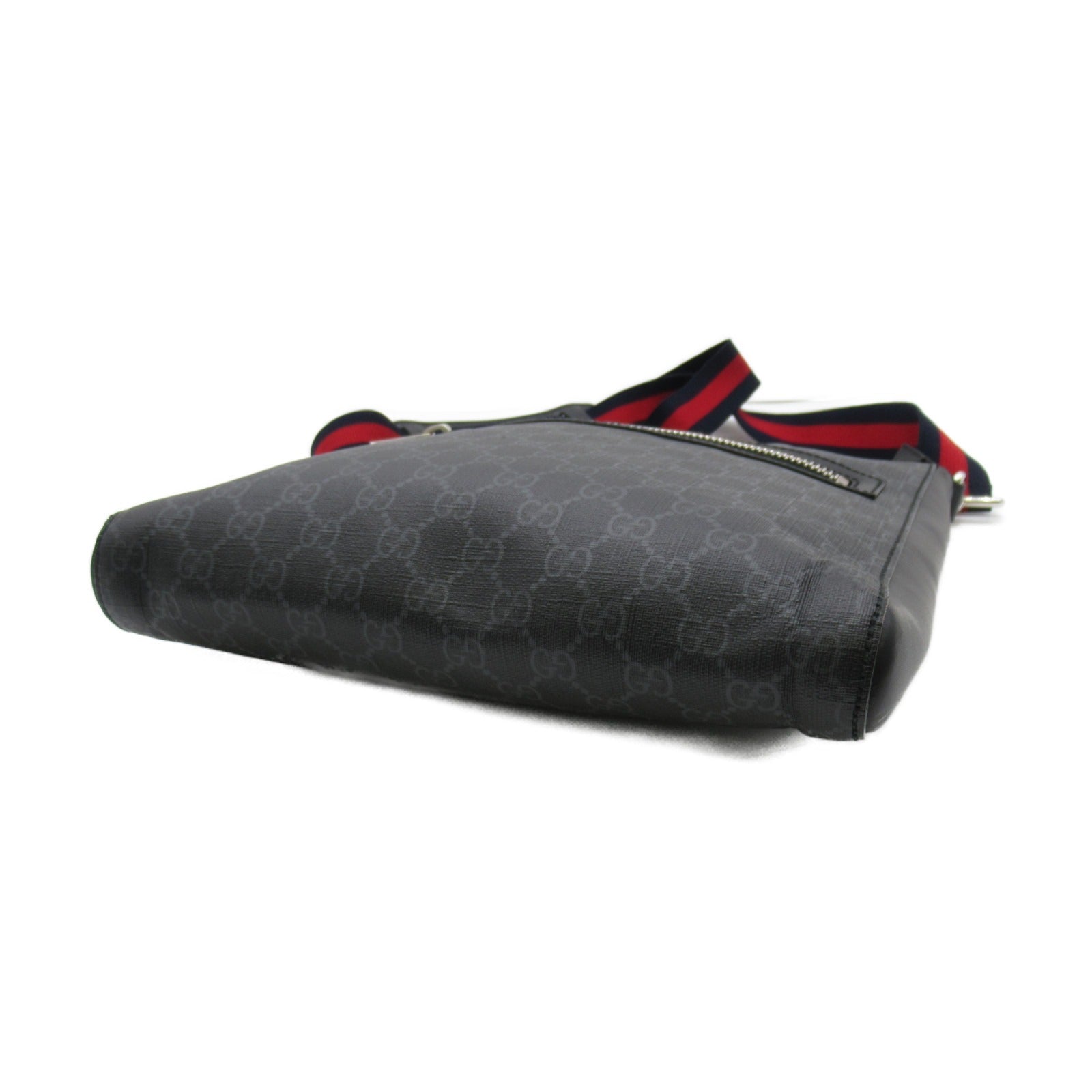 GUCCI 塗層帆布GG Supreme Shoulder肩背袋黑色
