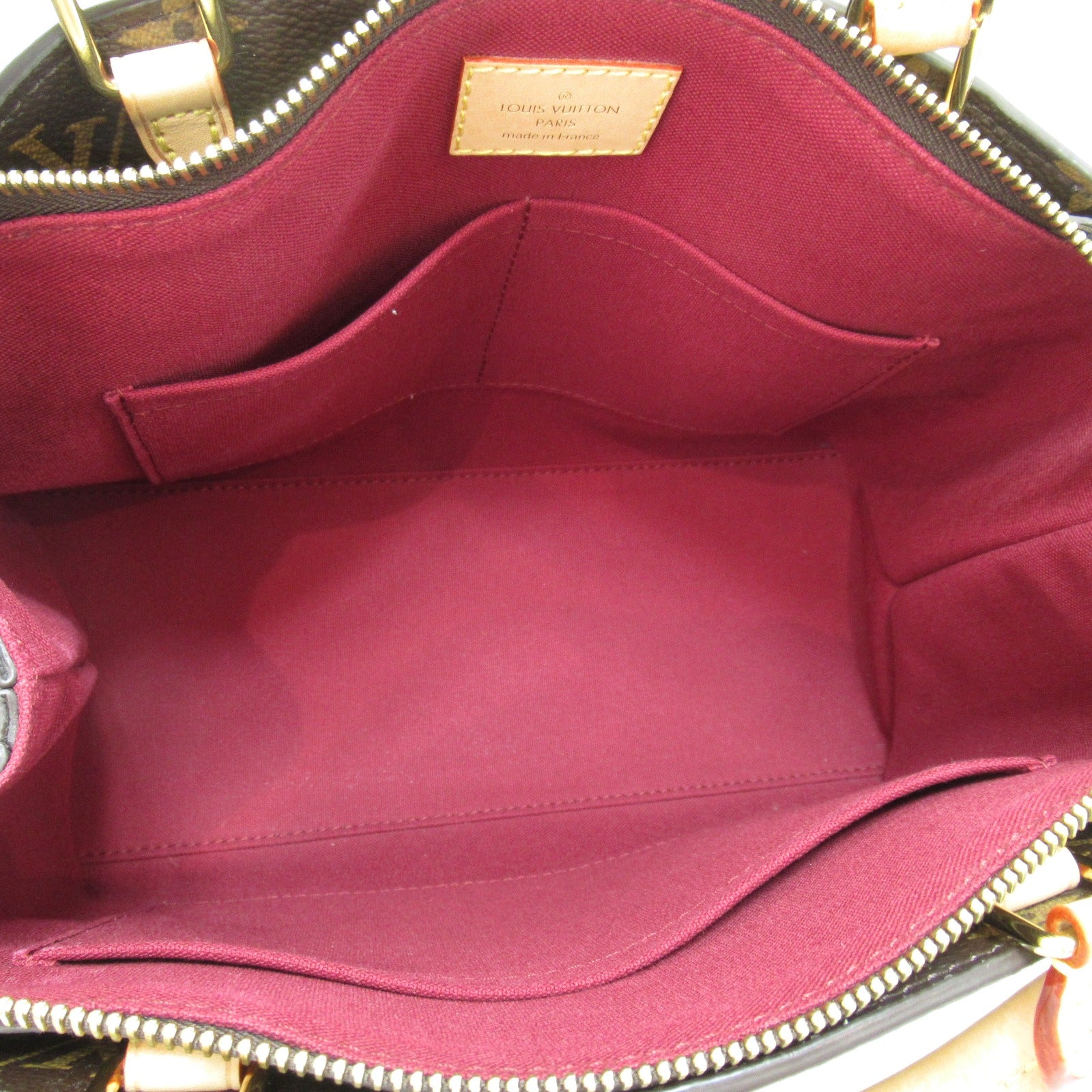 LOUIS VUITTON Monogram Petit Palais PM金扣手挽肩背兩用袋棕色