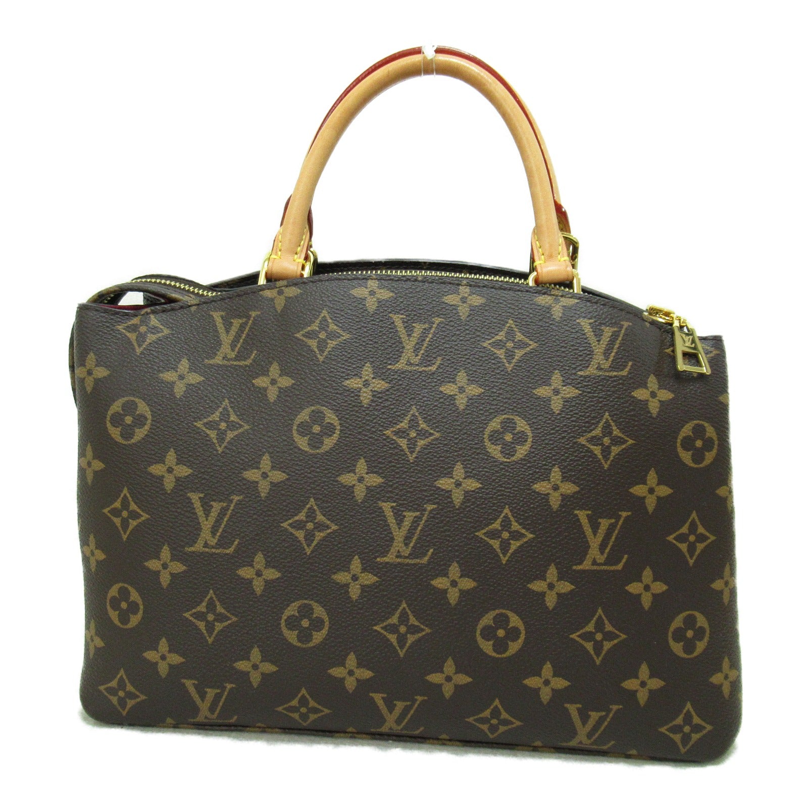 LOUIS VUITTON Monogram Petit Palais PM金扣手挽肩背兩用袋棕色