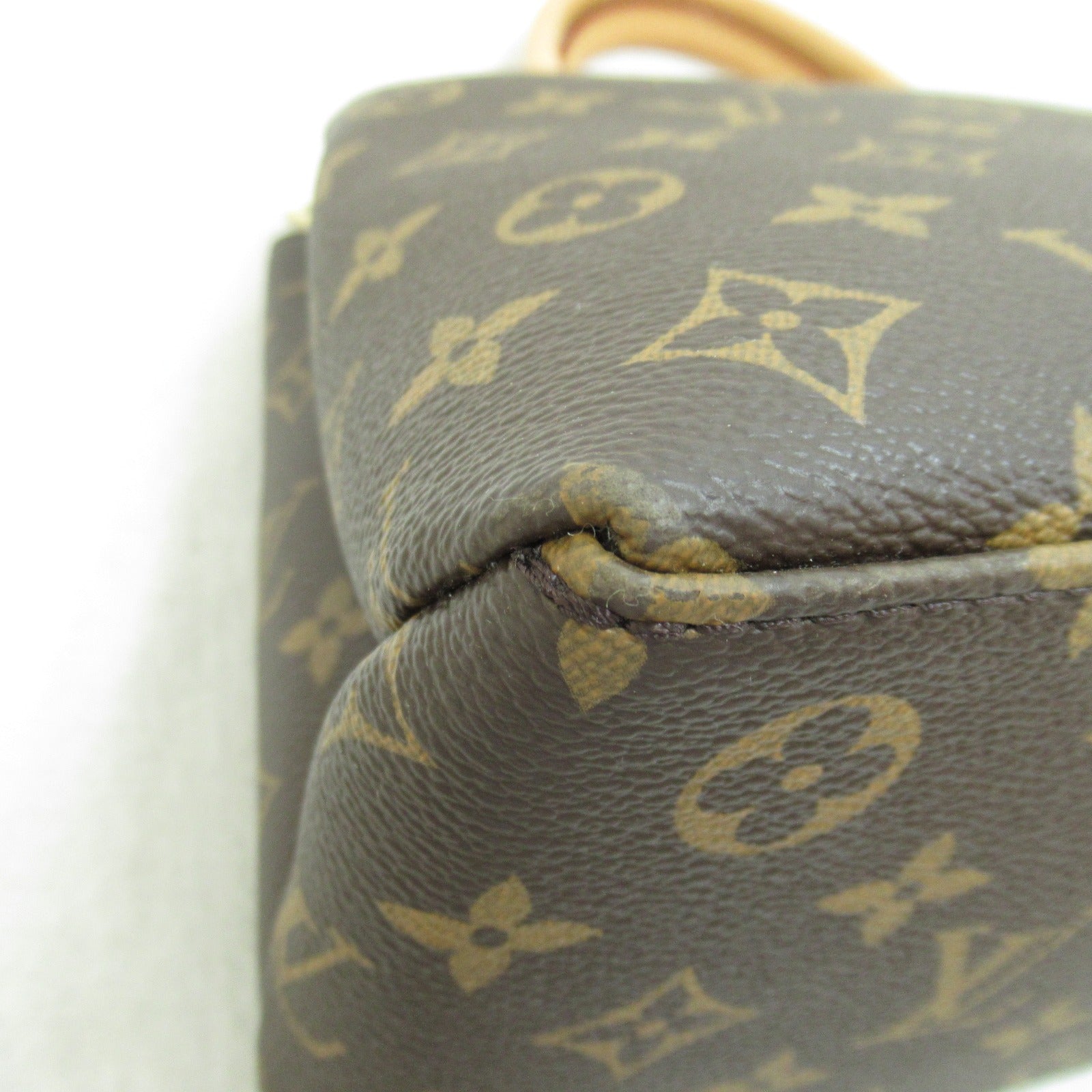 LOUIS VUITTON Monogram Petit Palais PM金扣手挽肩背兩用袋棕色