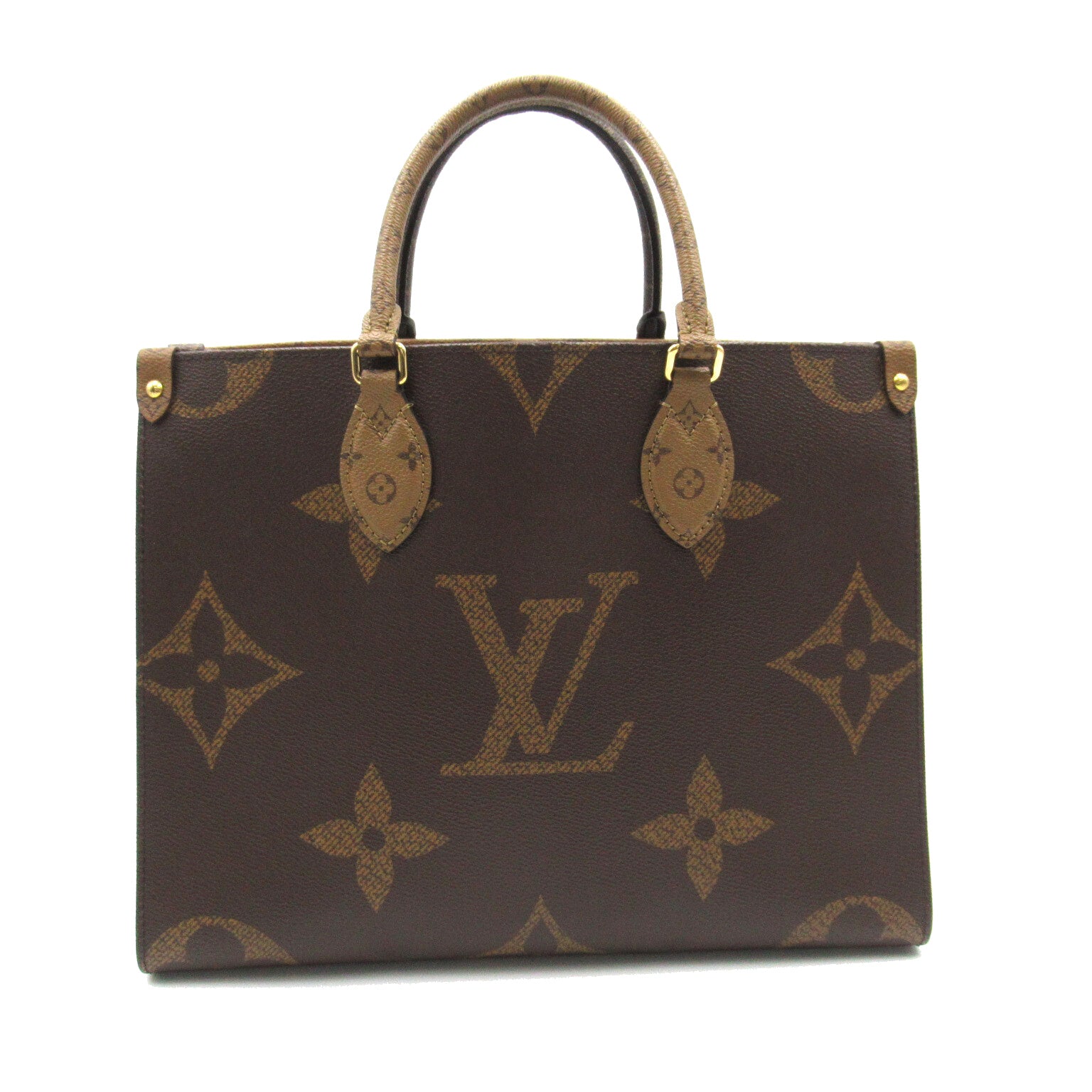 LOUIS VUITTON Monogram Giant OnTheGo MM手挽肩背兩用袋啡色