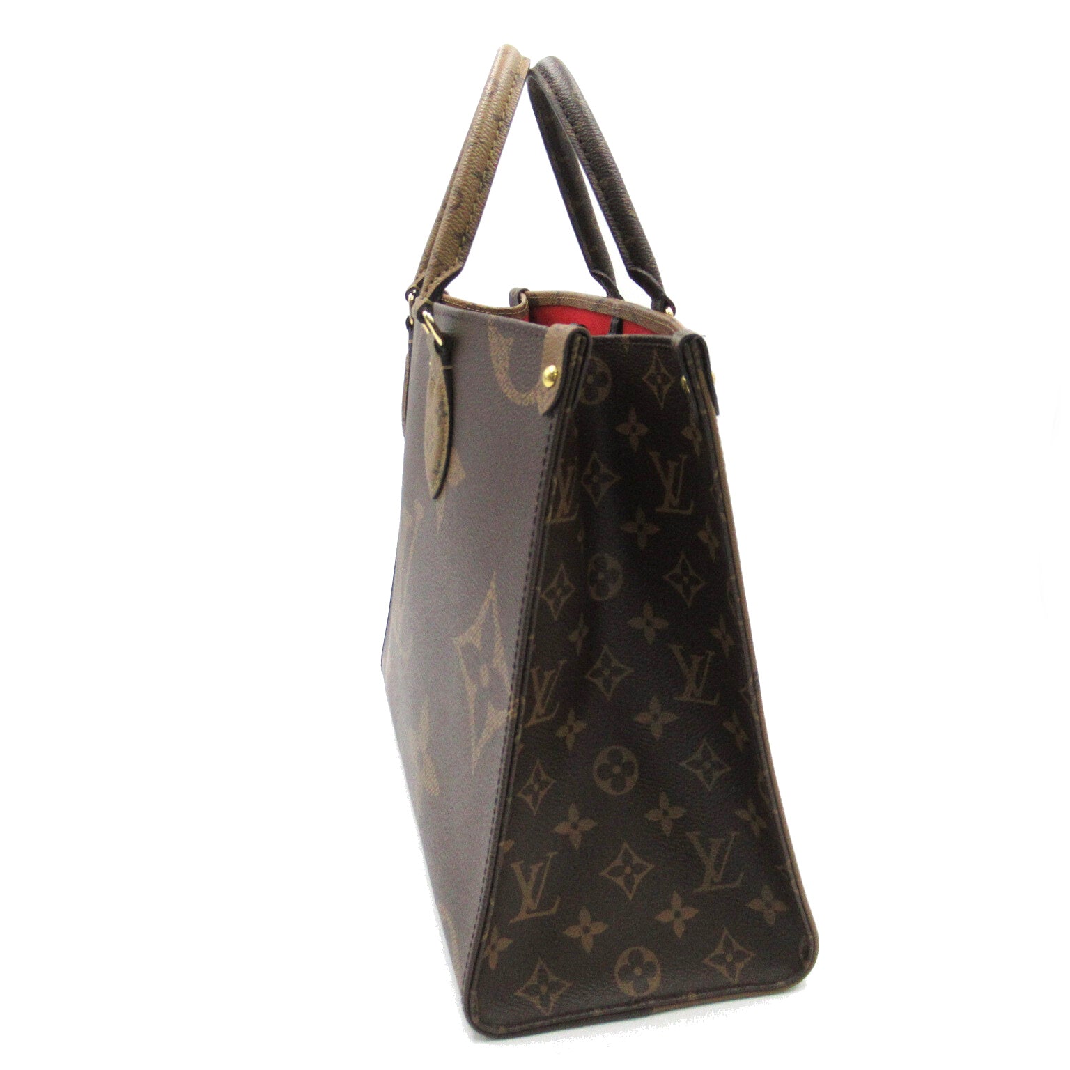 LOUIS VUITTON Monogram Giant OnTheGo MM手挽肩背兩用袋啡色