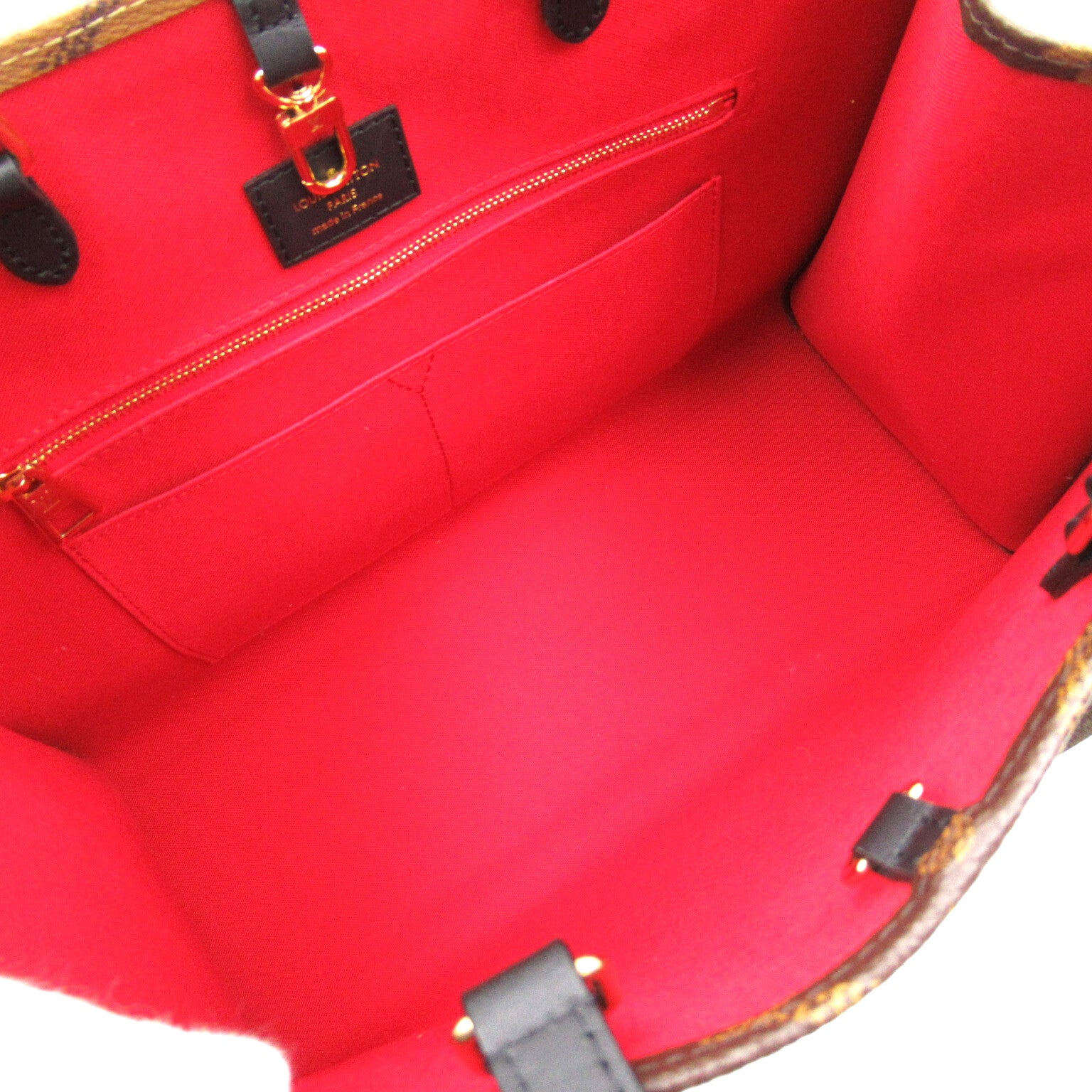 LOUIS VUITTON Monogram Giant OnTheGo MM手挽肩背兩用袋啡色