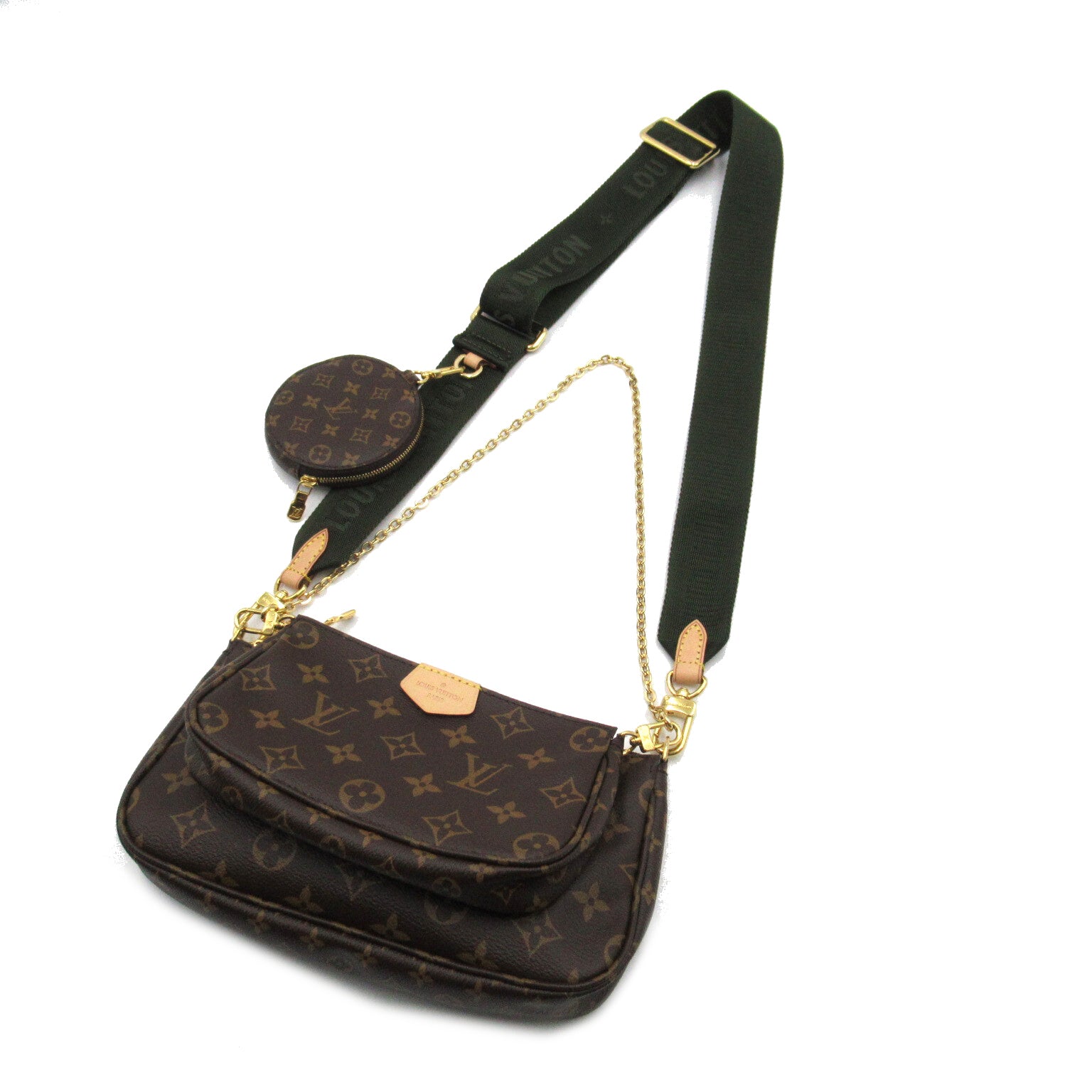 LOUIS VUITTON Monogram Multi Pochette Accessoires啡色肩背袋啡色