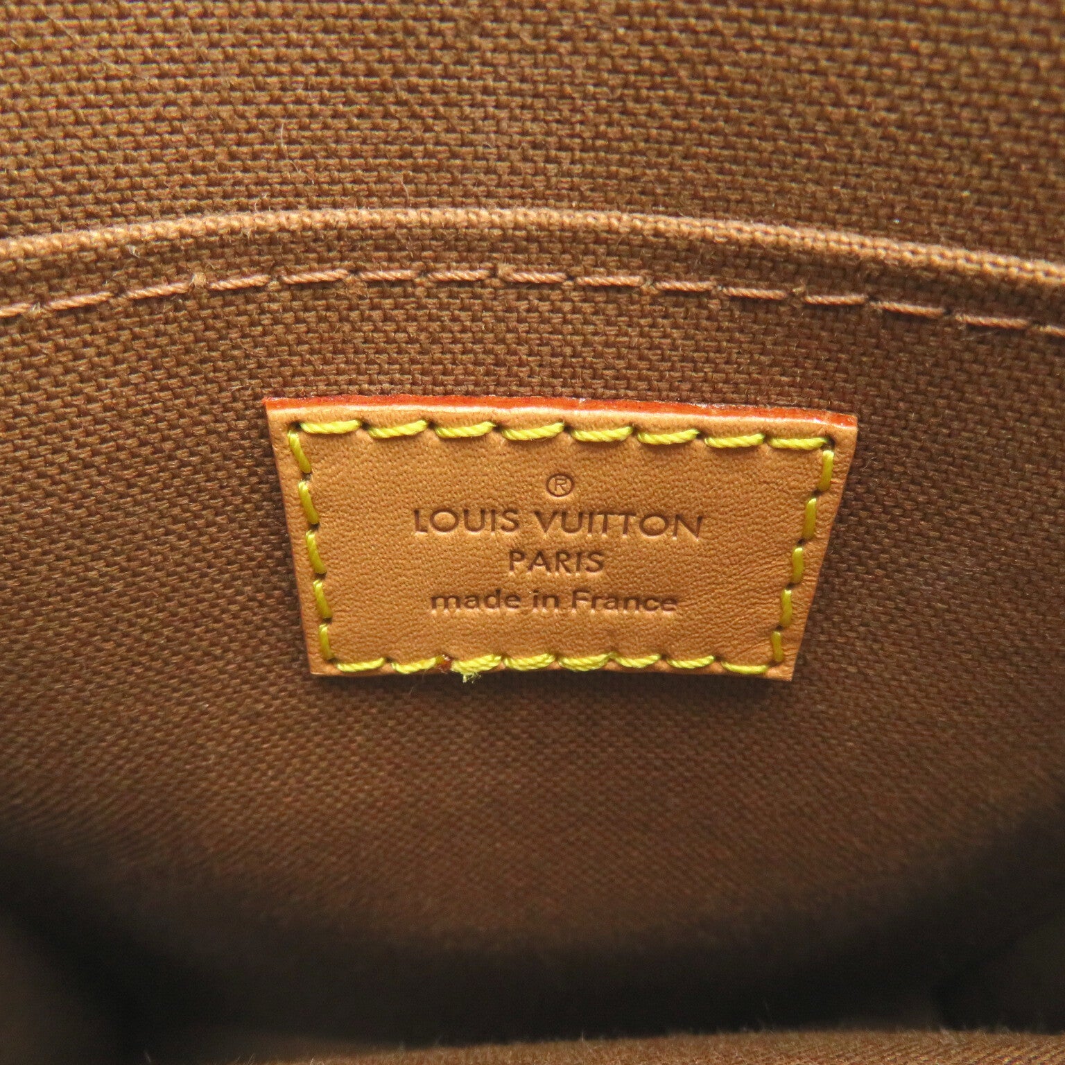 LOUIS VUITTON Monogram Petit Sac Plat手挽肩背兩用袋啡色