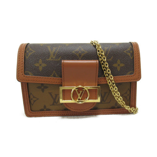 LOUIS VUITTON Monogram Reverse Portefeuille Dauphine肩背袋啡色