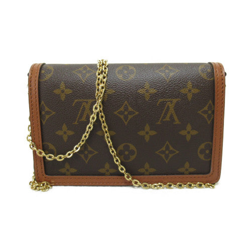 LOUIS VUITTON Monogram Reverse Portefeuille Dauphine肩背袋啡色