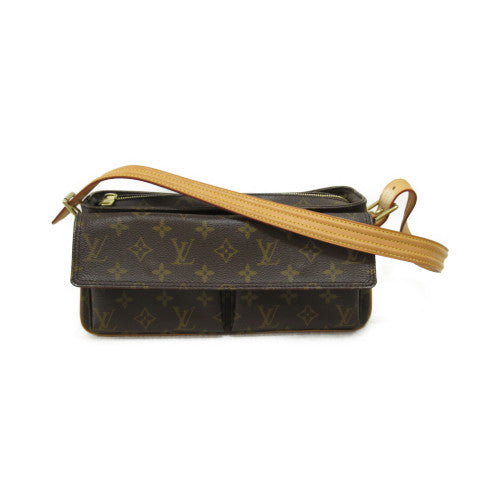 LOUIS VUITTON Monogram Viva Cite MM手挽袋/肩背袋啡色