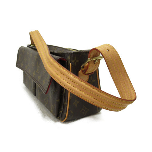 LOUIS VUITTON Monogram Viva Cite MM手挽袋/肩背袋啡色