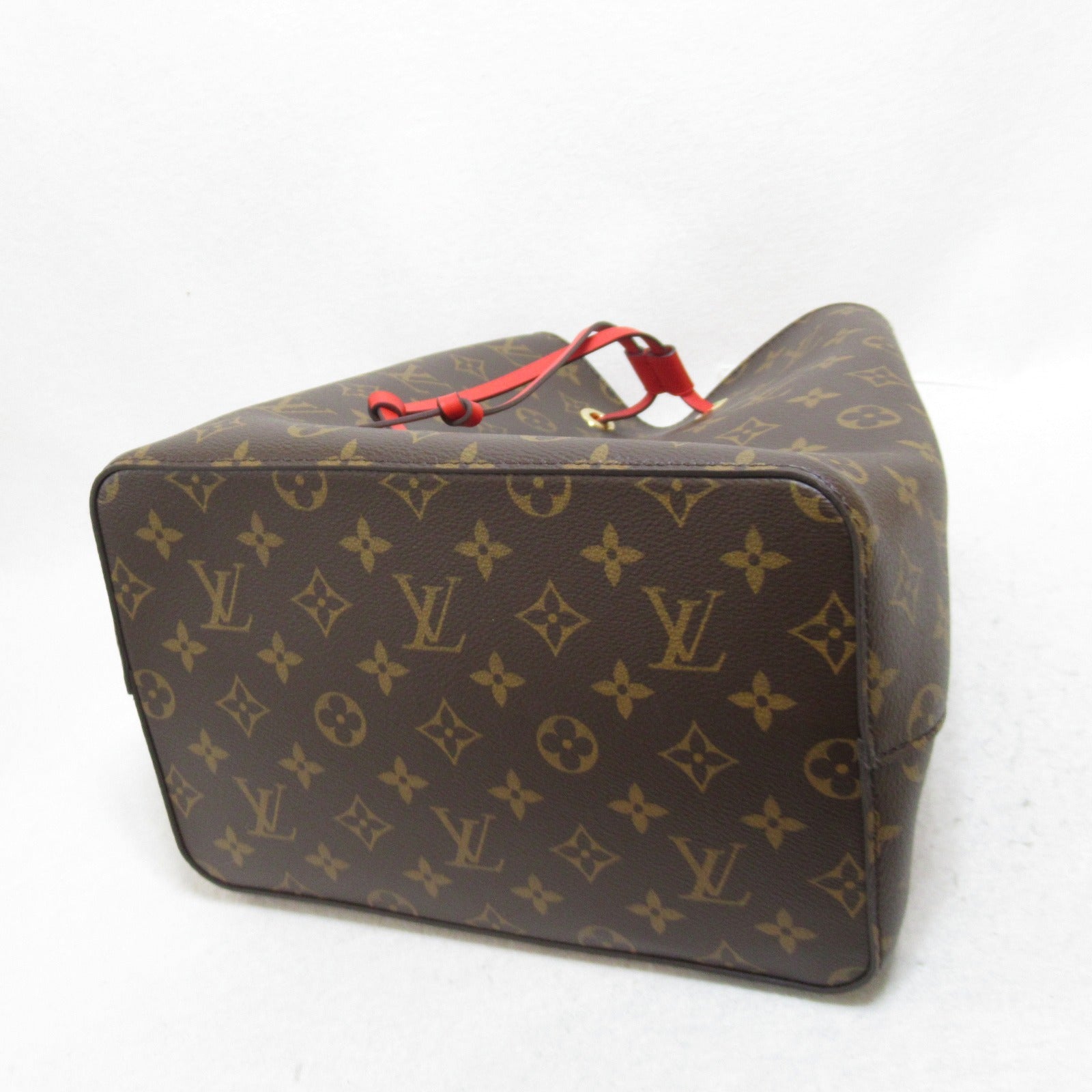 LOUIS VUITTON Monogram NeoNoe MM肩背袋Coquelicot啡色/紅色