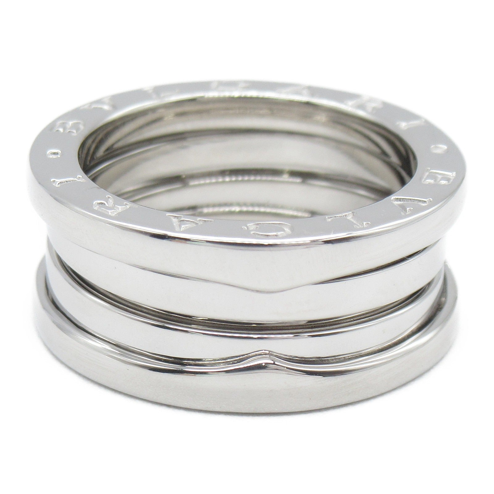 BVLGARI 18K白金B-zero1 Three-Band戒指BVLGARI#52/US#5.75