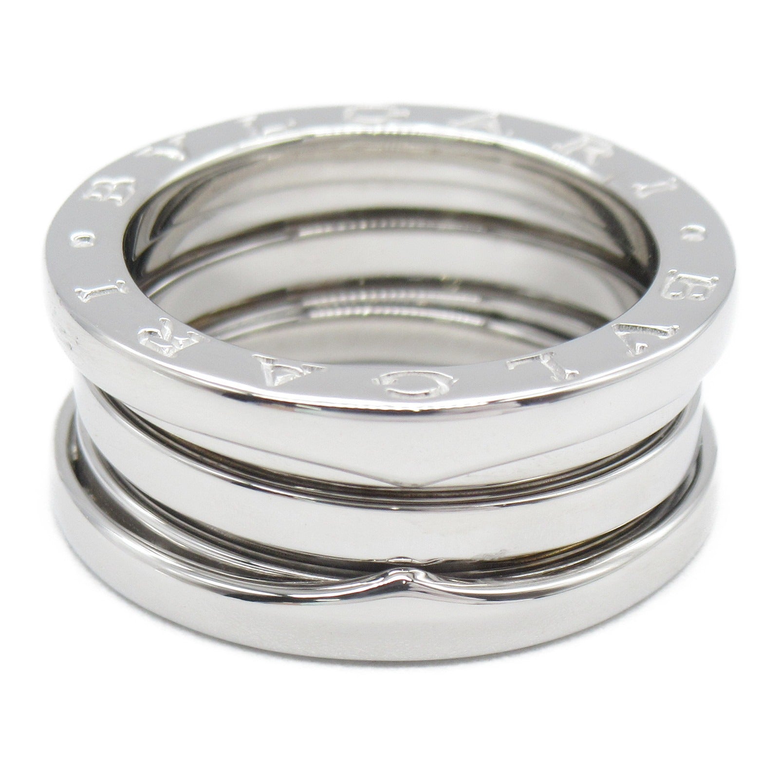 BVLGARI 18K白金B-zero1 Three-Band戒指BVLGARI#52/US#5.75
