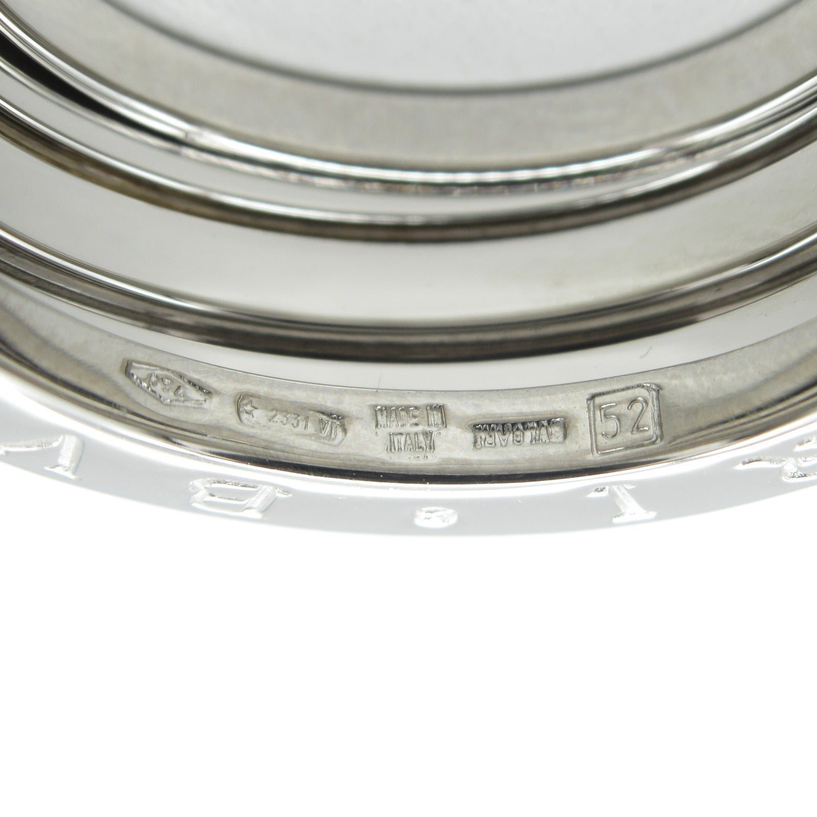 BVLGARI 18K白金B-zero1 Three-Band戒指BVLGARI#52/US#5.75