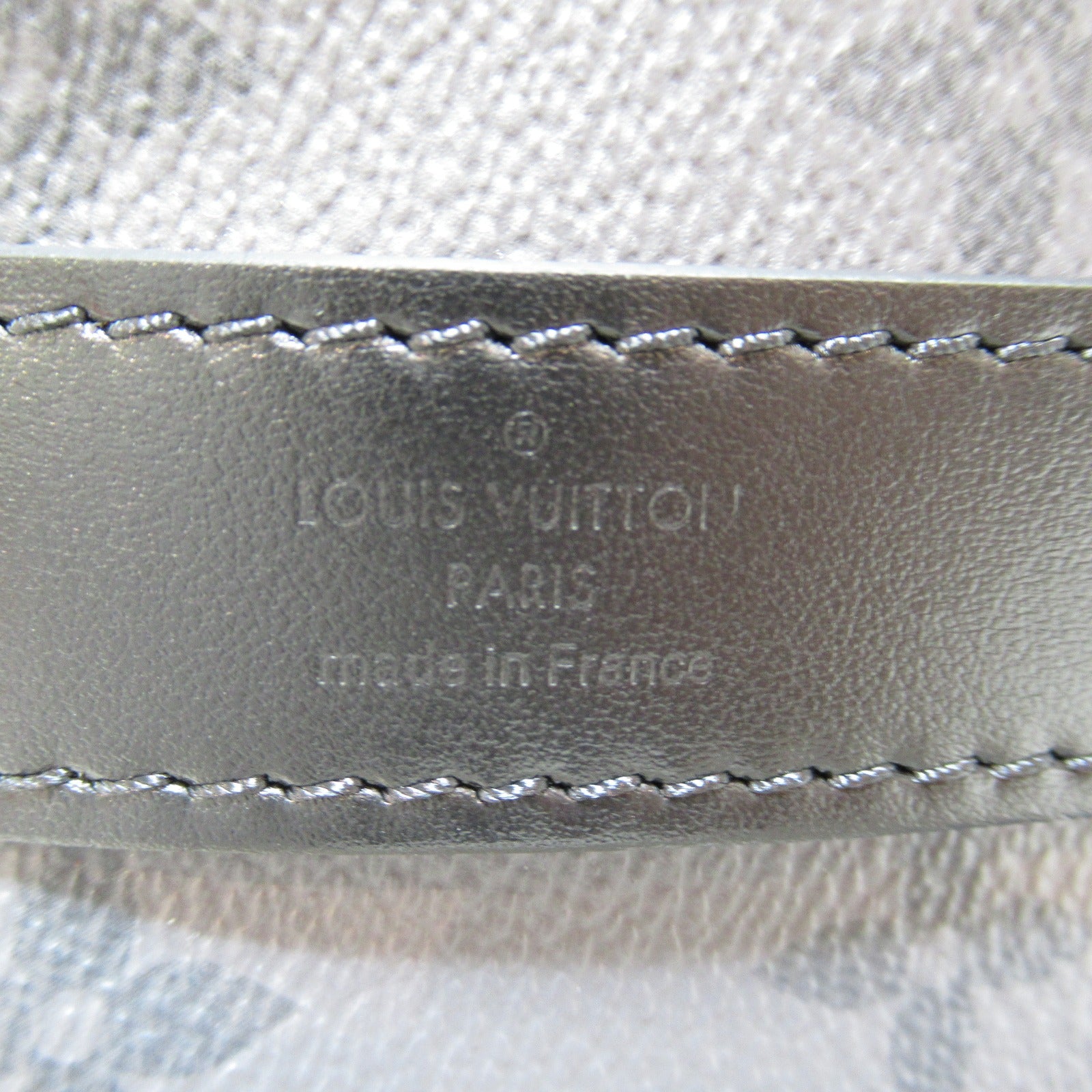 LOUIS VUITTON Monogram Eclipse Keepall Bandouliere 25銀扣手挽肩背兩用袋黑色